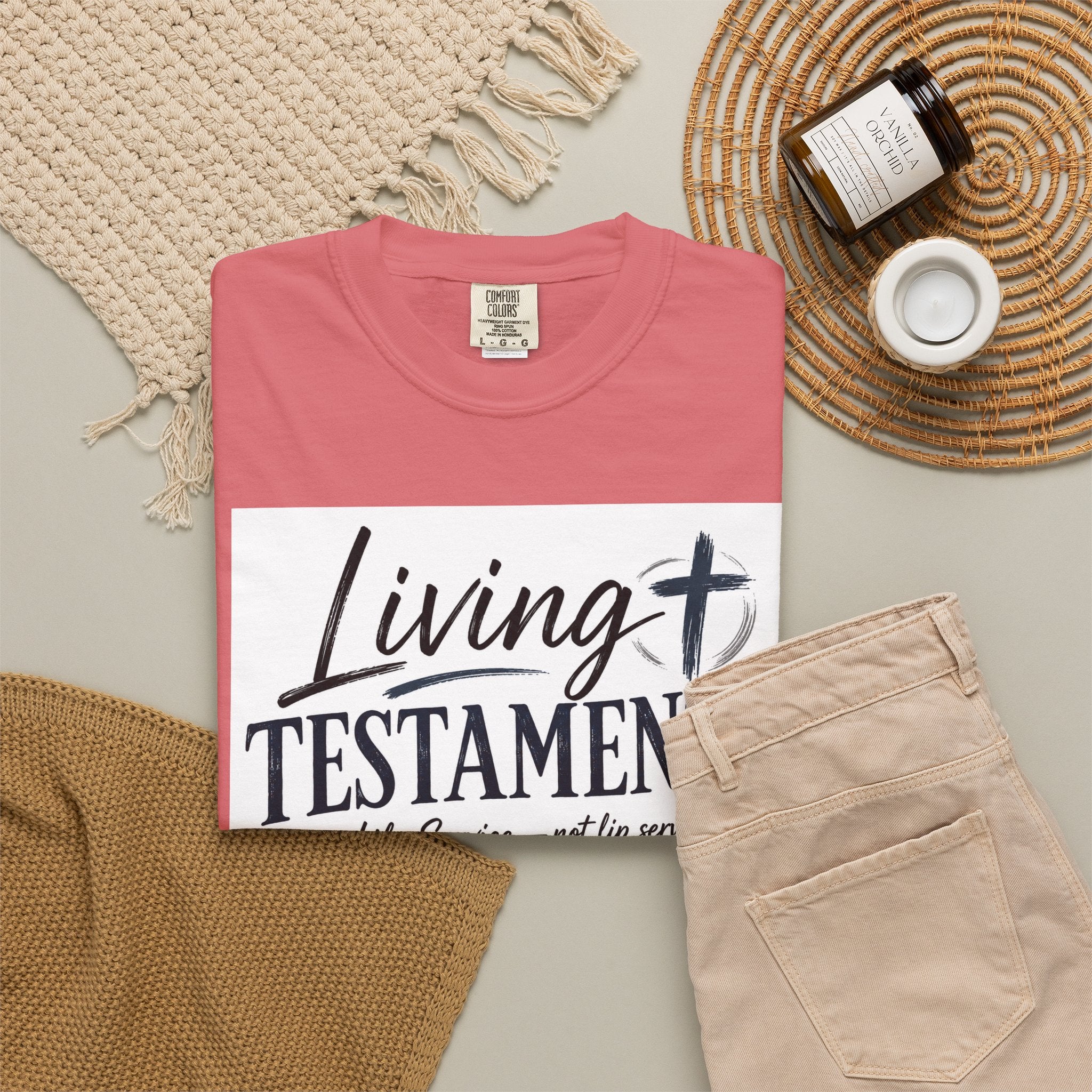 Dude-Shirts ~ Living Testaments Inspirational Tee
