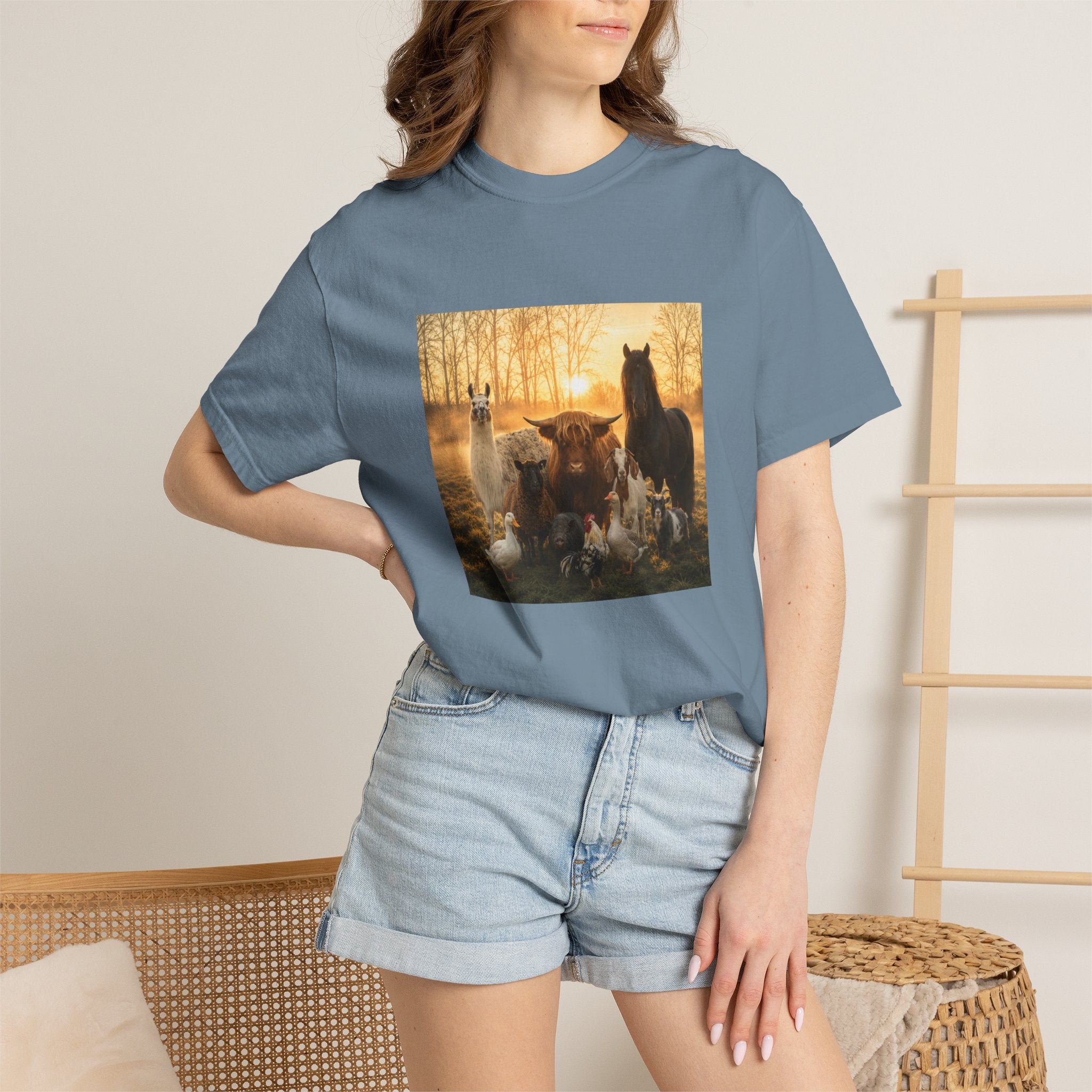 Chick-Shirts ~ 'The Usual Suspects' Farm Animals T-Shirt