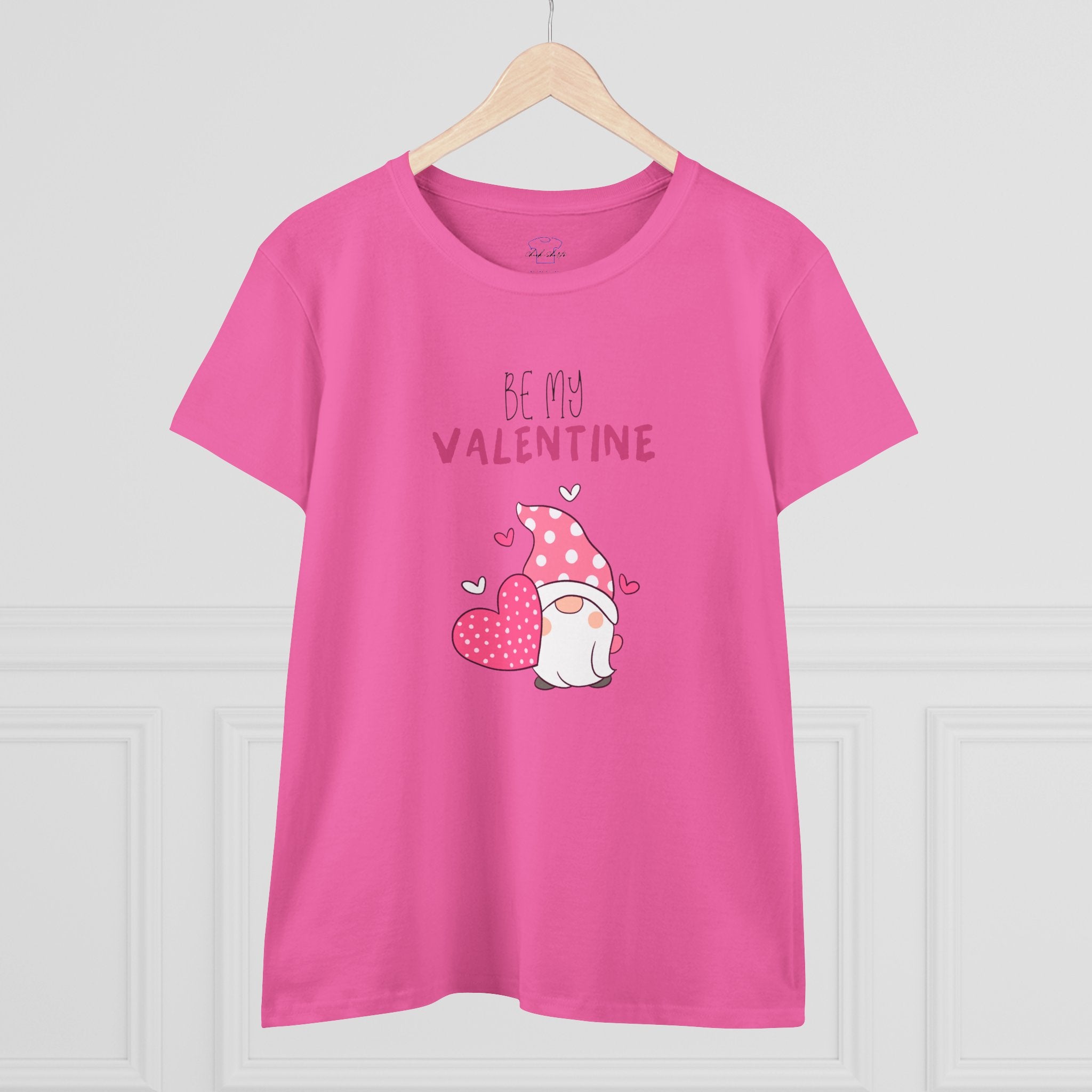 Gnome Be My Valentine ~ Women's Midweight Cotton Tee