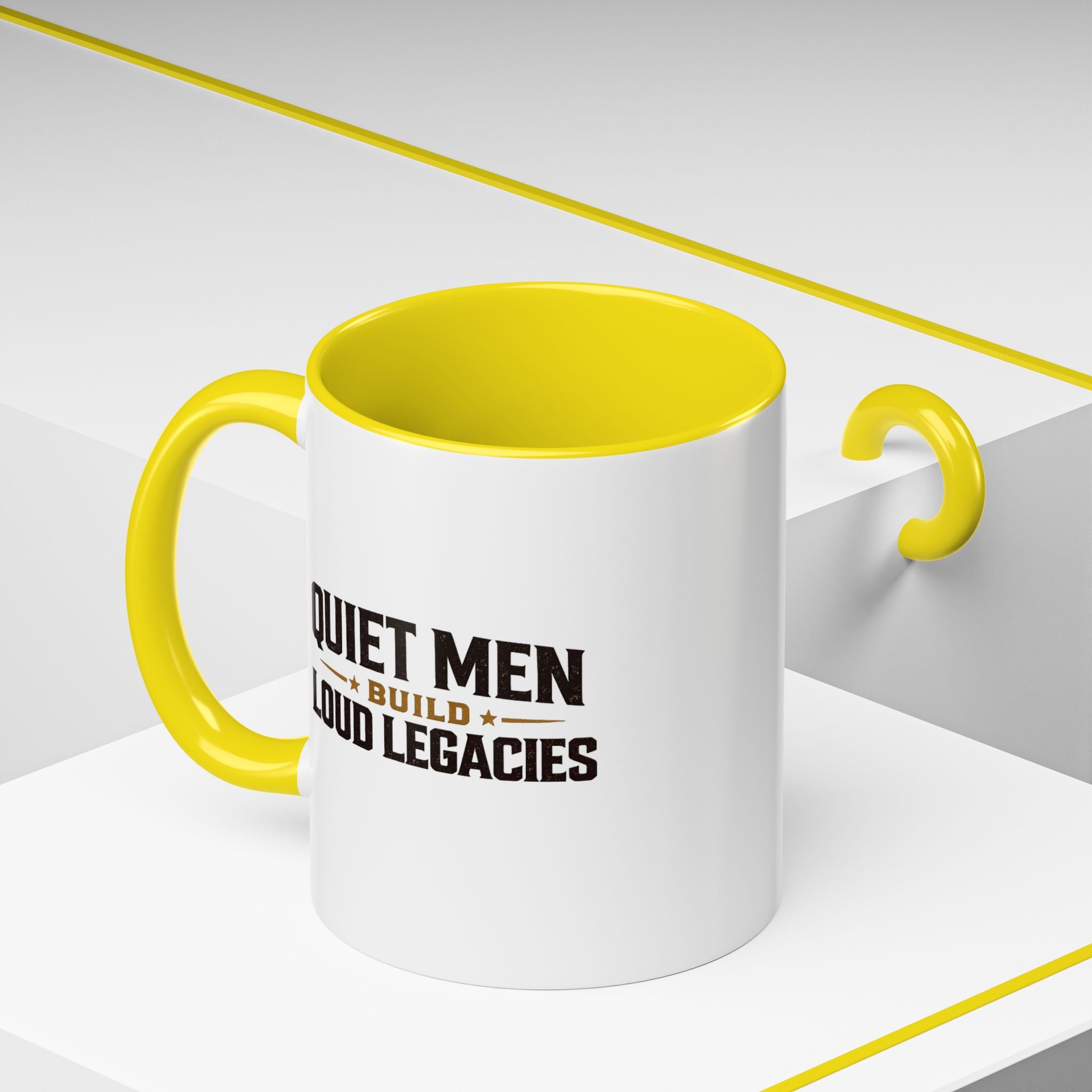 Lil-Mugs ~ Quiet Men Build Loud Legacies | Accent Ceramic Mug (11oz/15oz)