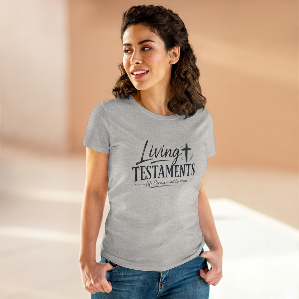 Chick-Shirts ~ Living Testaments  "Life Service — not lip service"