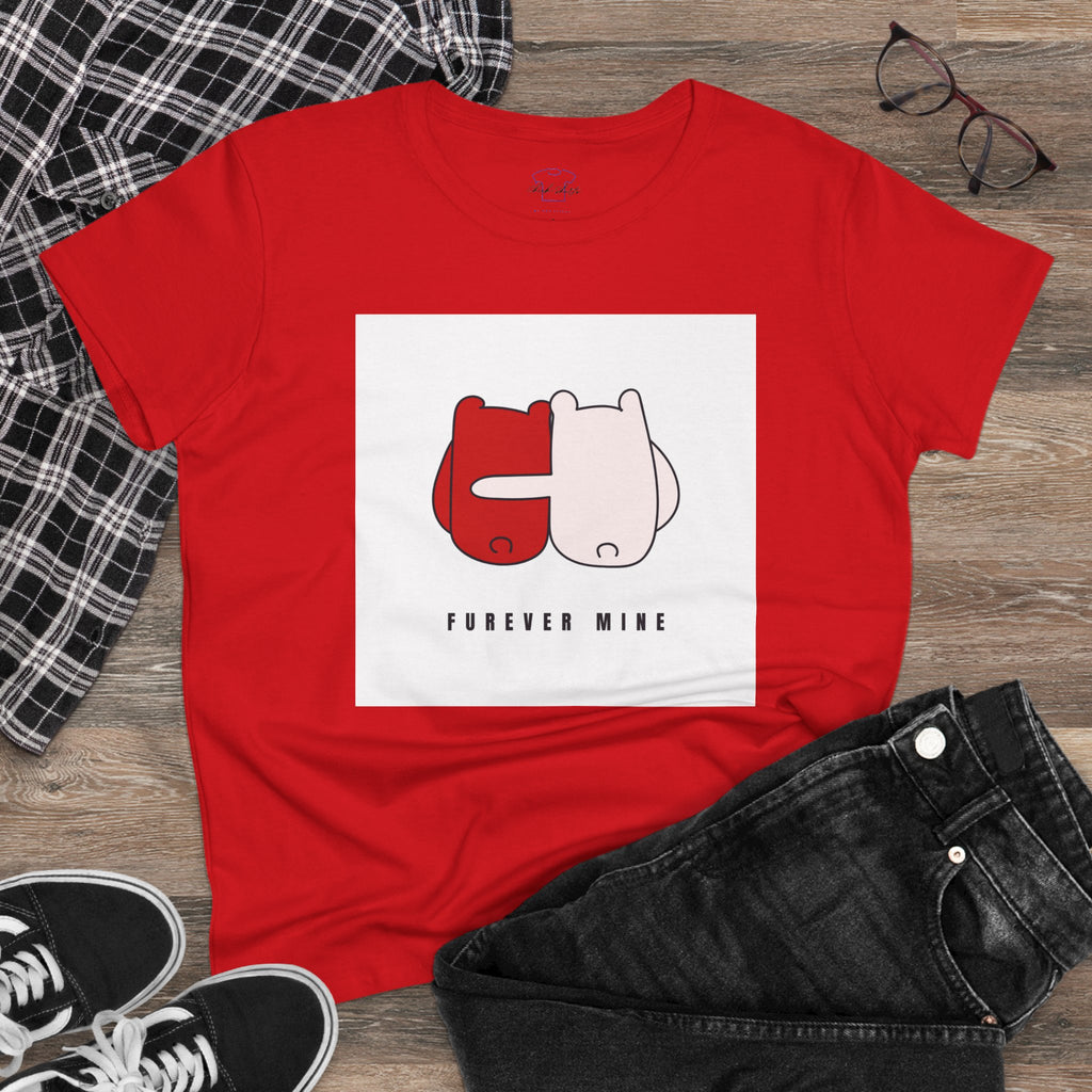 Furever Mine ~ Women's Midweight Cotton Tee