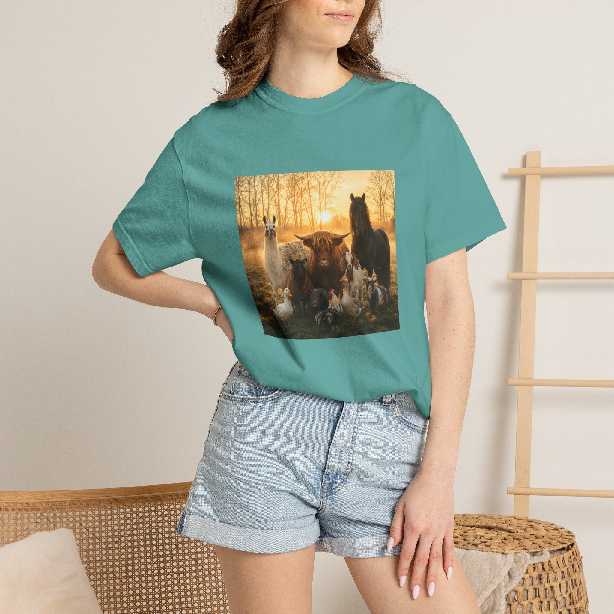 Chick-Shirts ~ 'The Usual Suspects' Farm Animals T-Shirt
