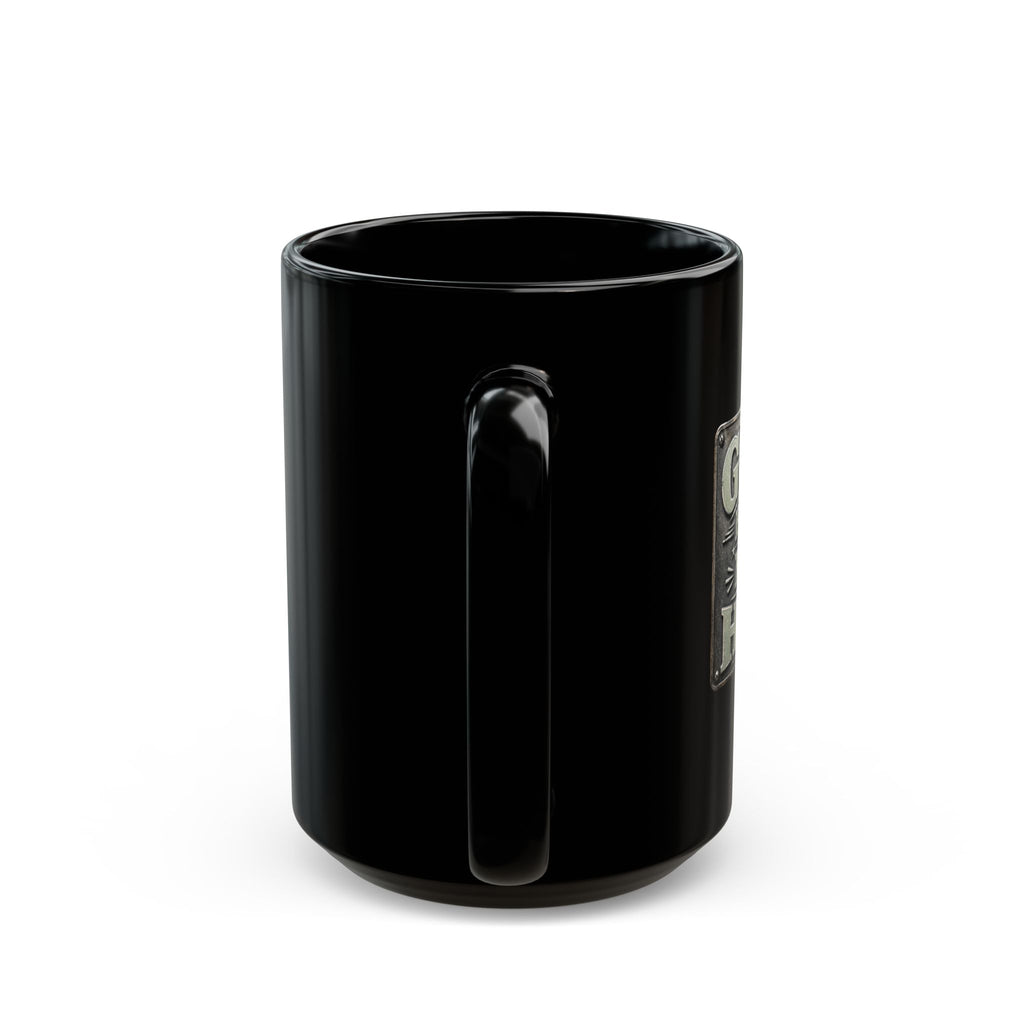 Lil-Mugs ~ God's Plan for Me is Him (MEN)— Black Ceramic Mug (11oz & 15oz)