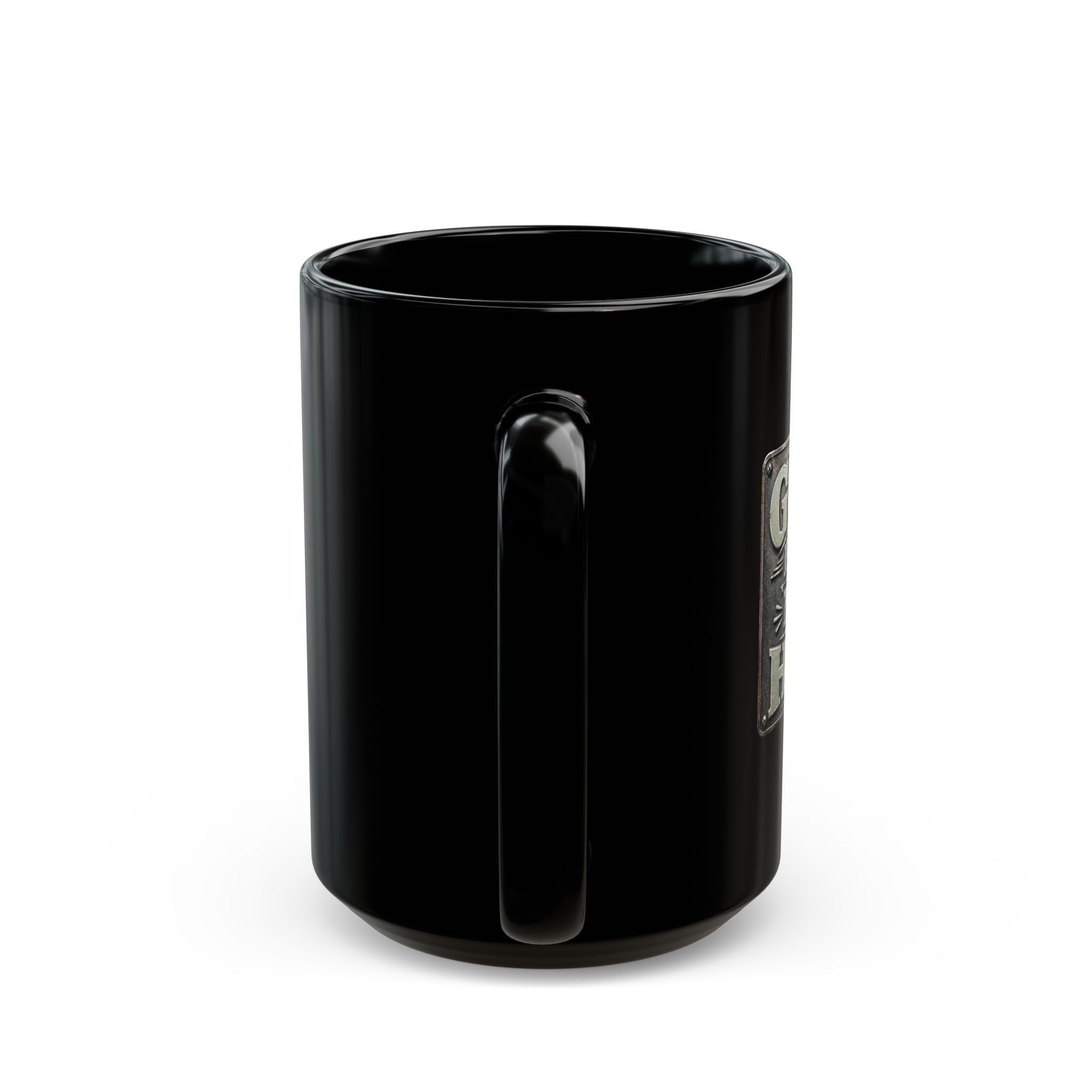 Lil-Mugs ~ God's Plan for Me is Him (MEN)— Black Ceramic Mug (11oz & 15oz)