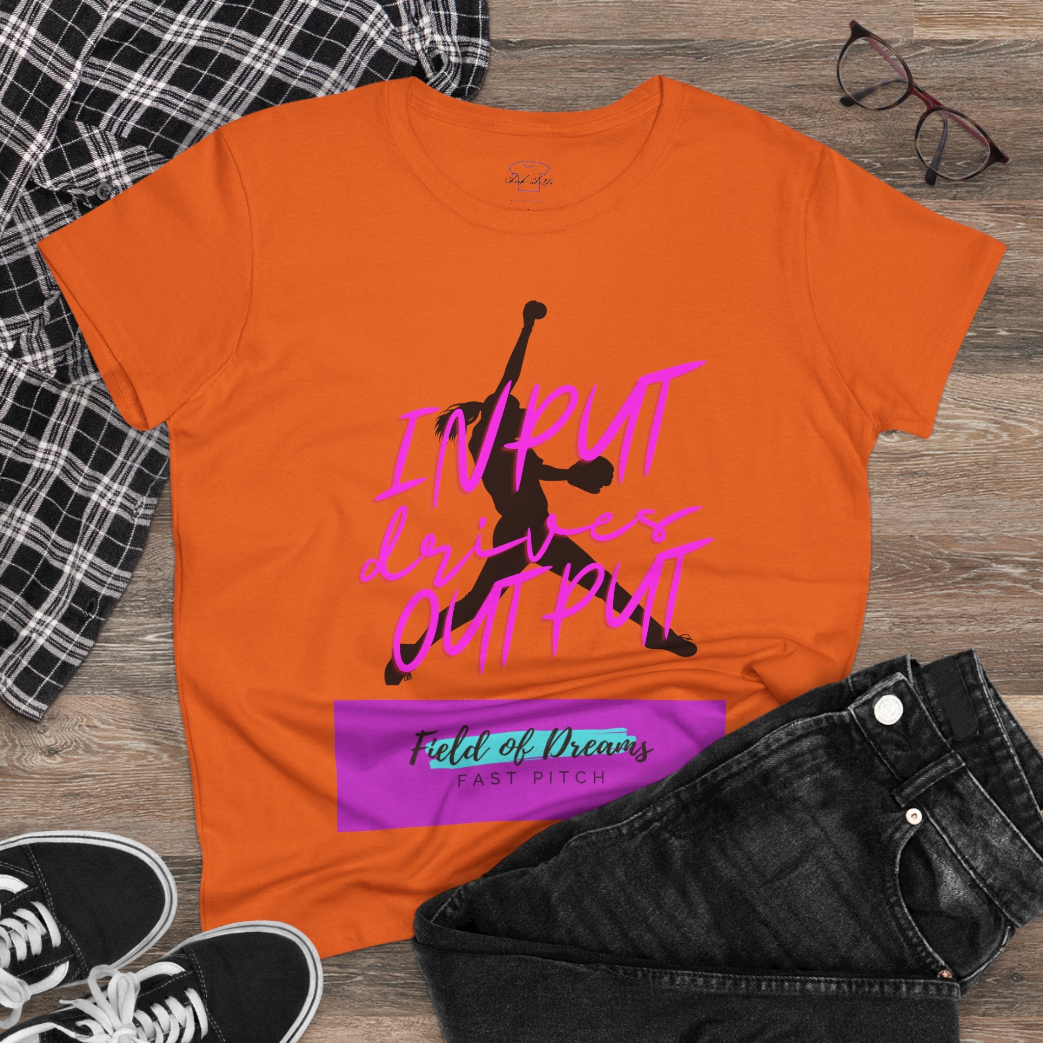 Chick-Shirts ~ Field of Dreams INPUT DRIVES OUTPUT Tee