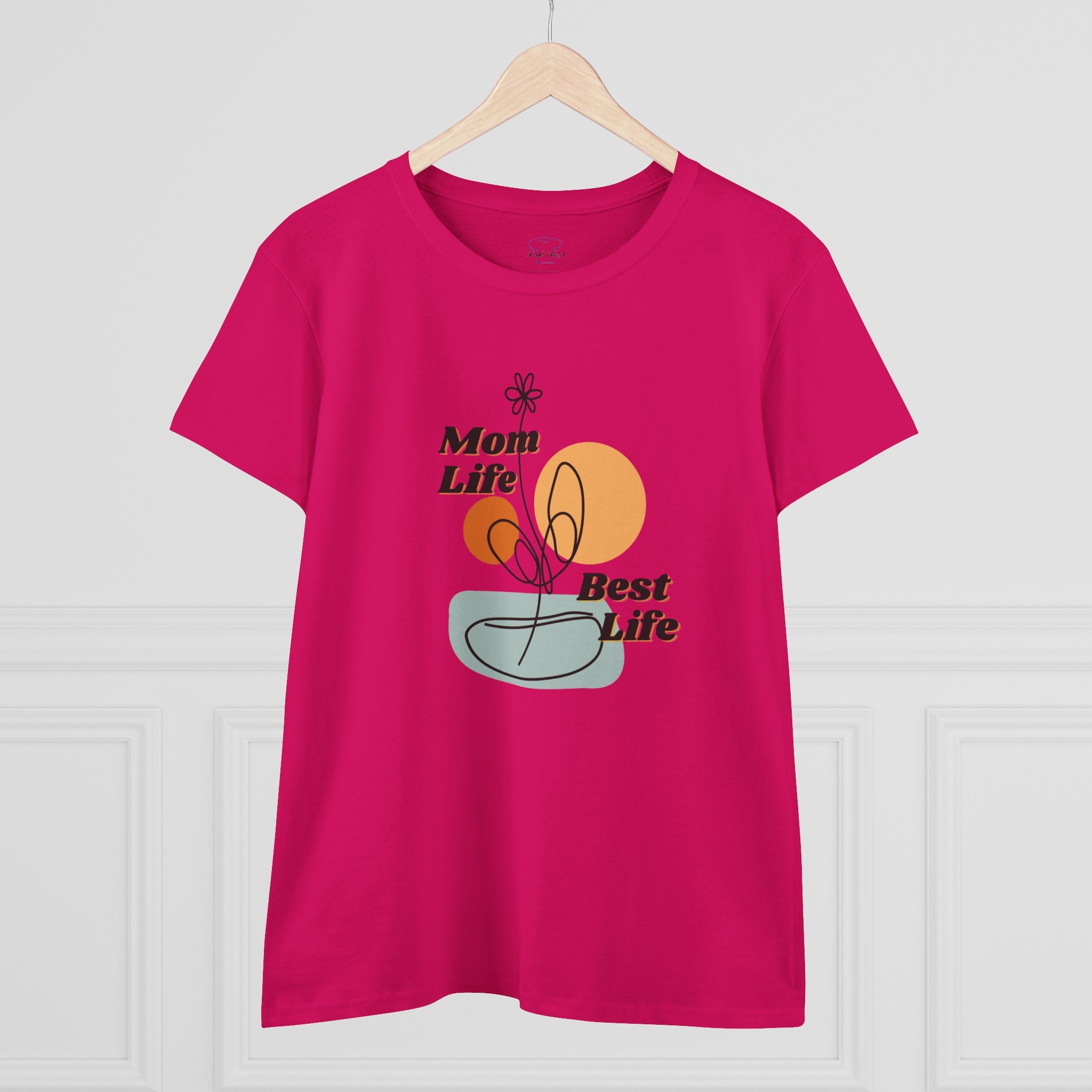 Mom life. Best Life. ~ Women's Midweight Cotton Tee