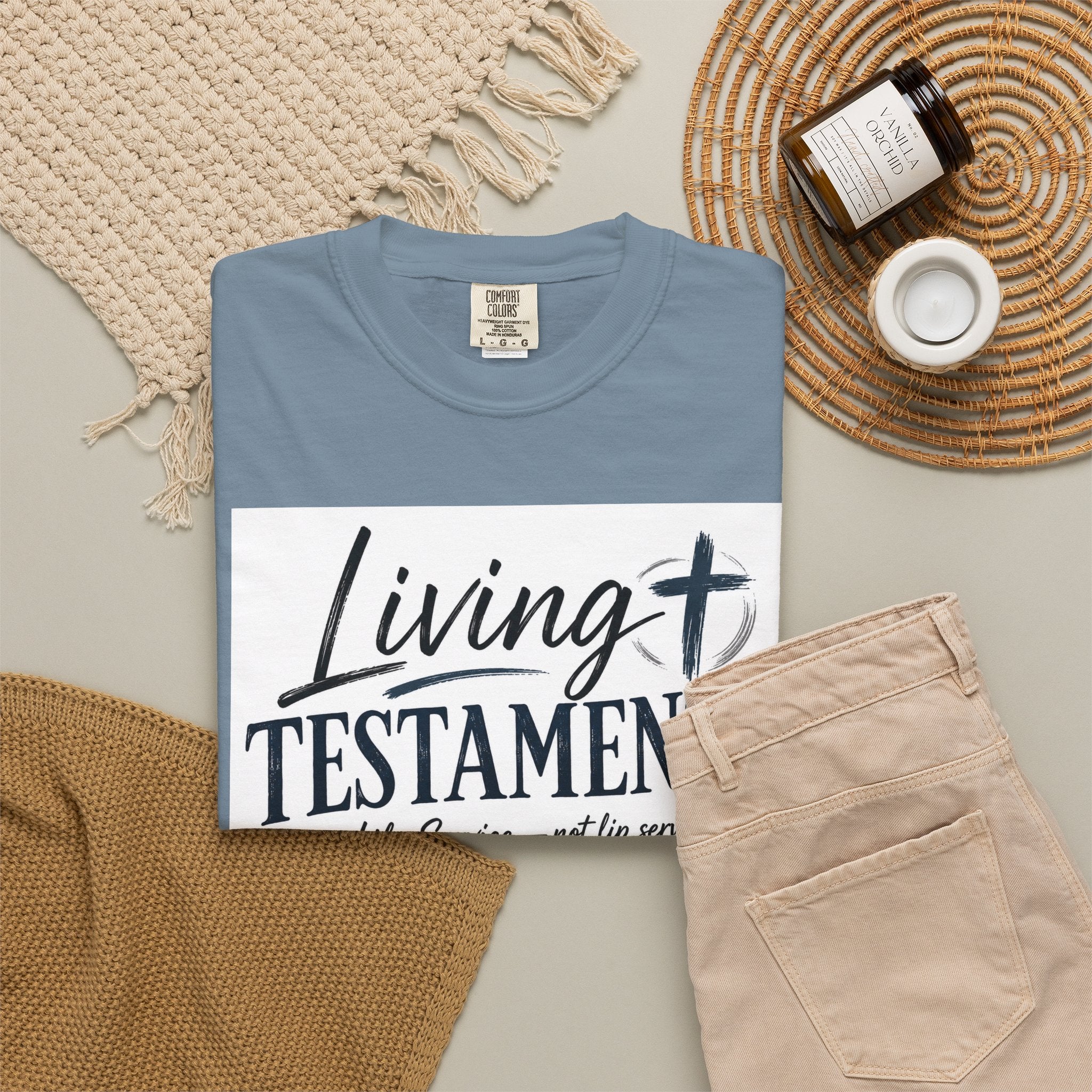 Dude-Shirts ~ Living Testaments Inspirational Tee
