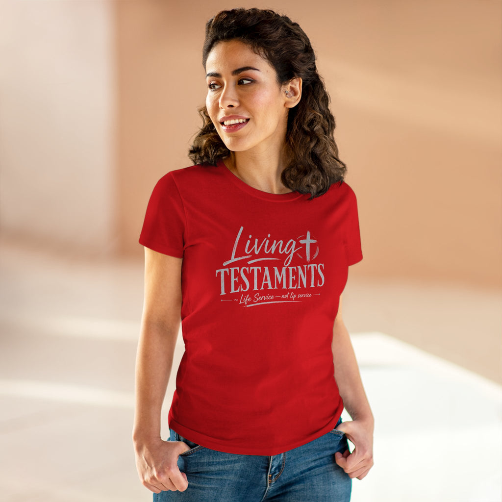 Chick-Shirts ~ Living Testaments  "Life Service — not lip service"