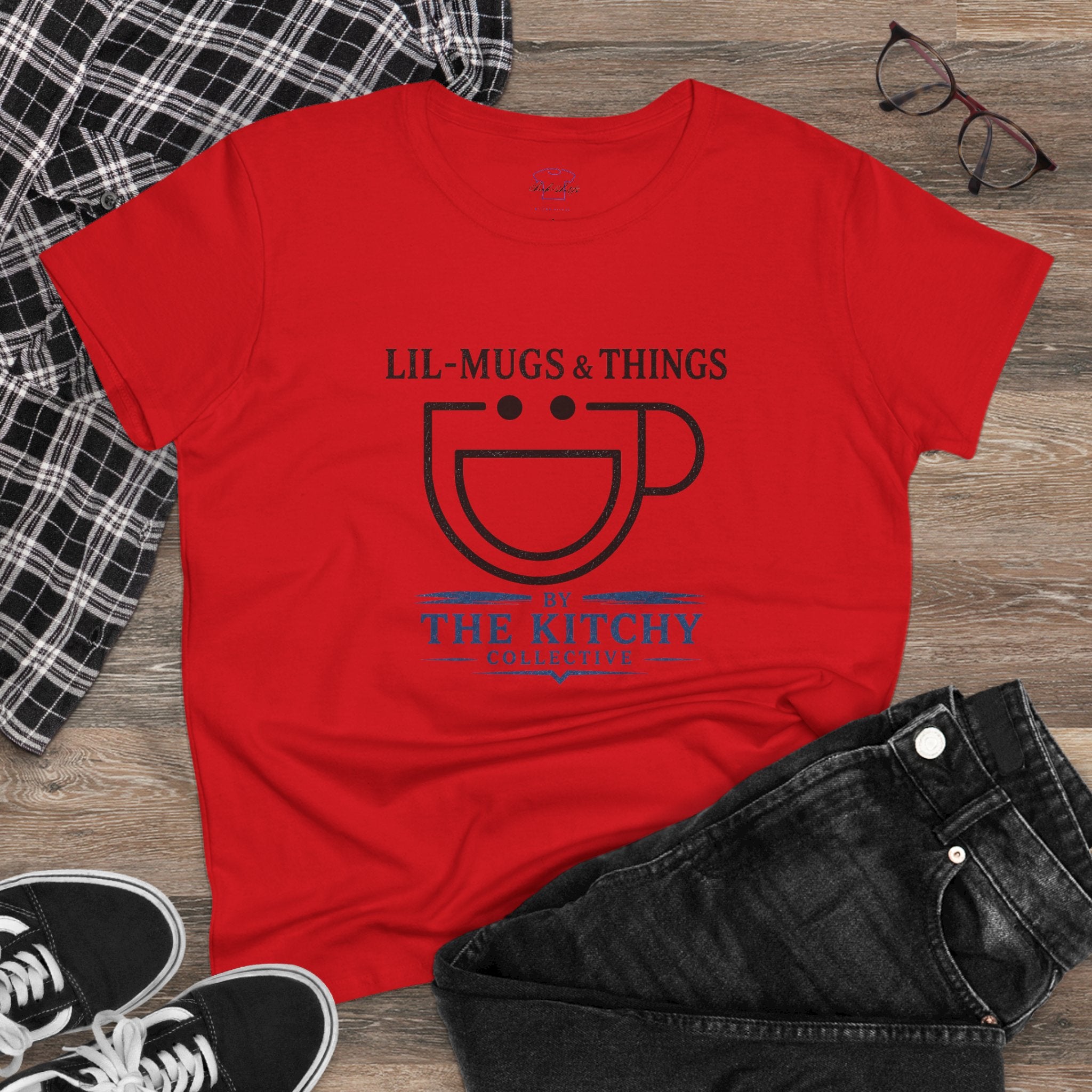 Chick-Shirts ~ Lil-Mugs & Things LOGO Women's Tee