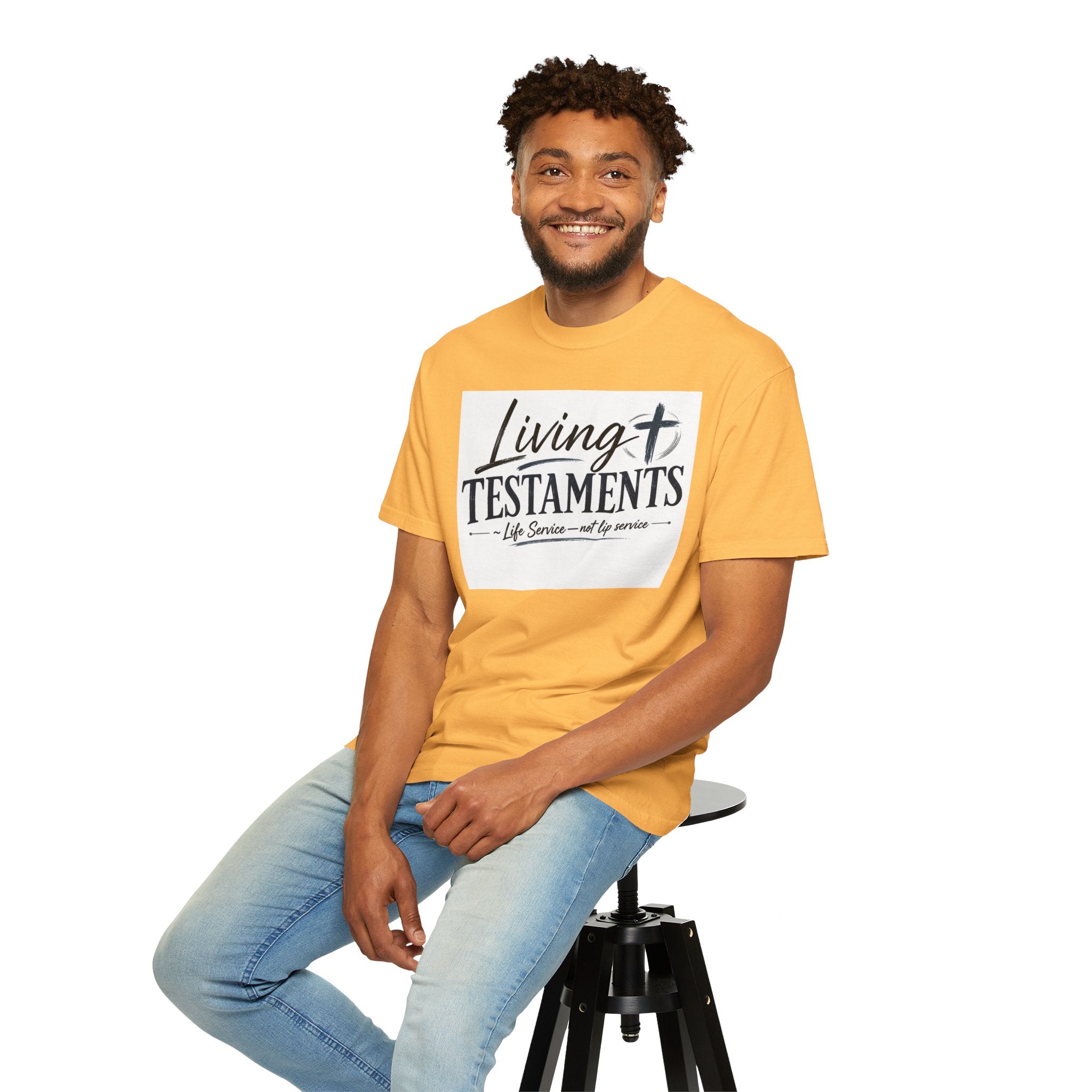 Dude-Shirts ~ Living Testaments Inspirational Tee