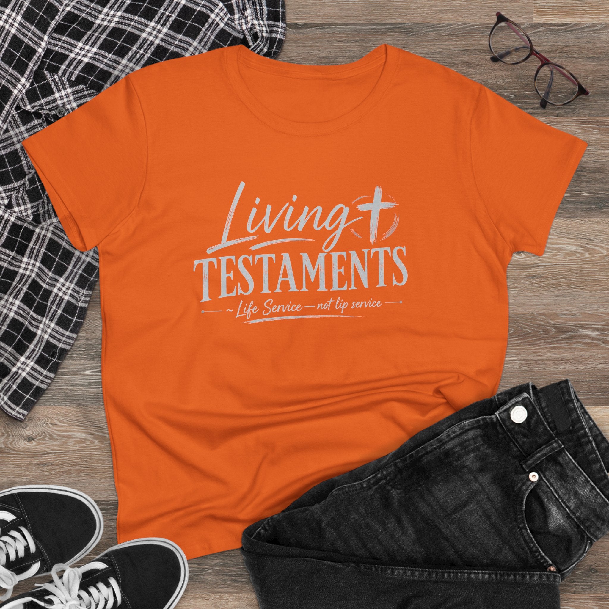 Chick-Shirts ~ Living Testaments  "Life Service — not lip service"