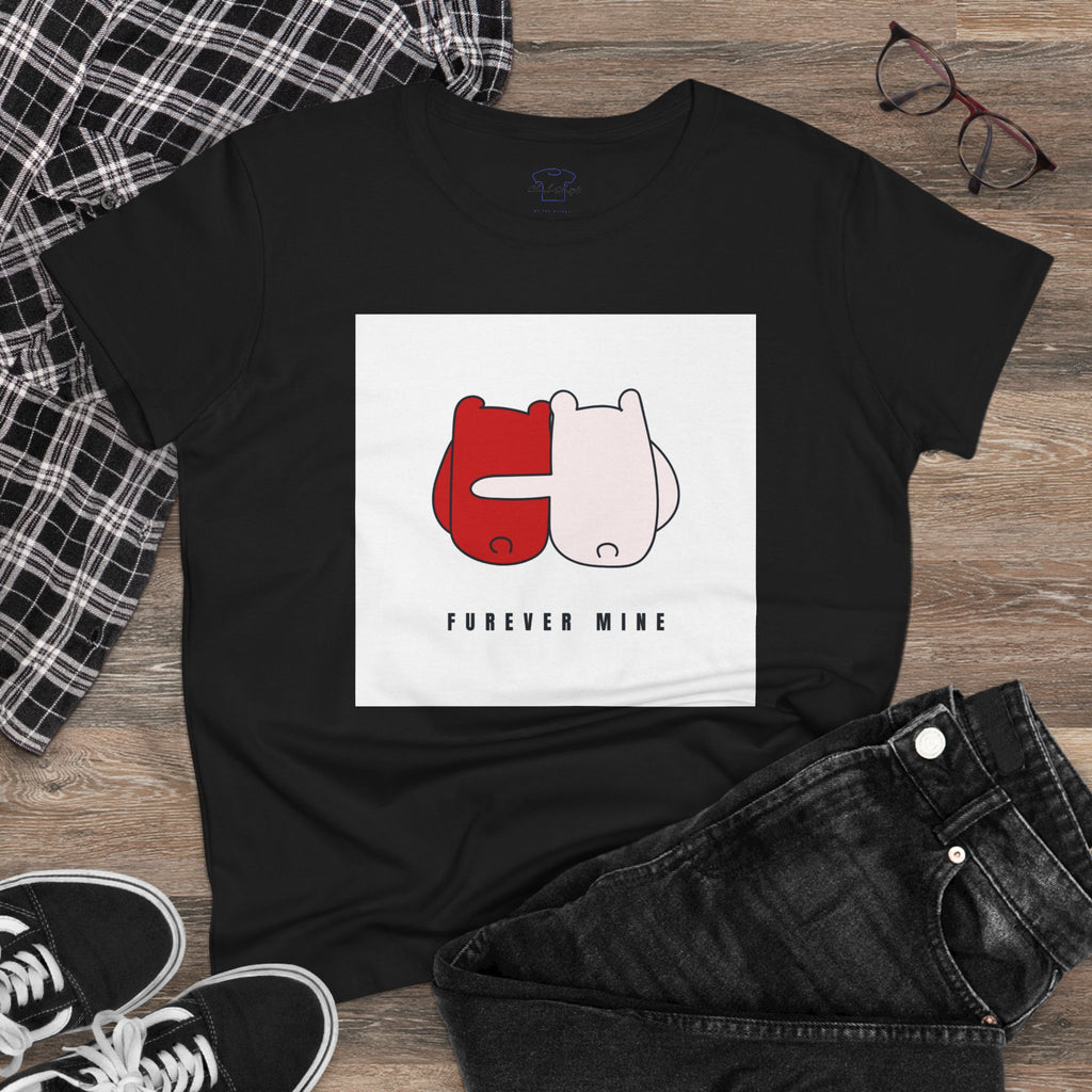 Furever Mine ~ Women's Midweight Cotton Tee