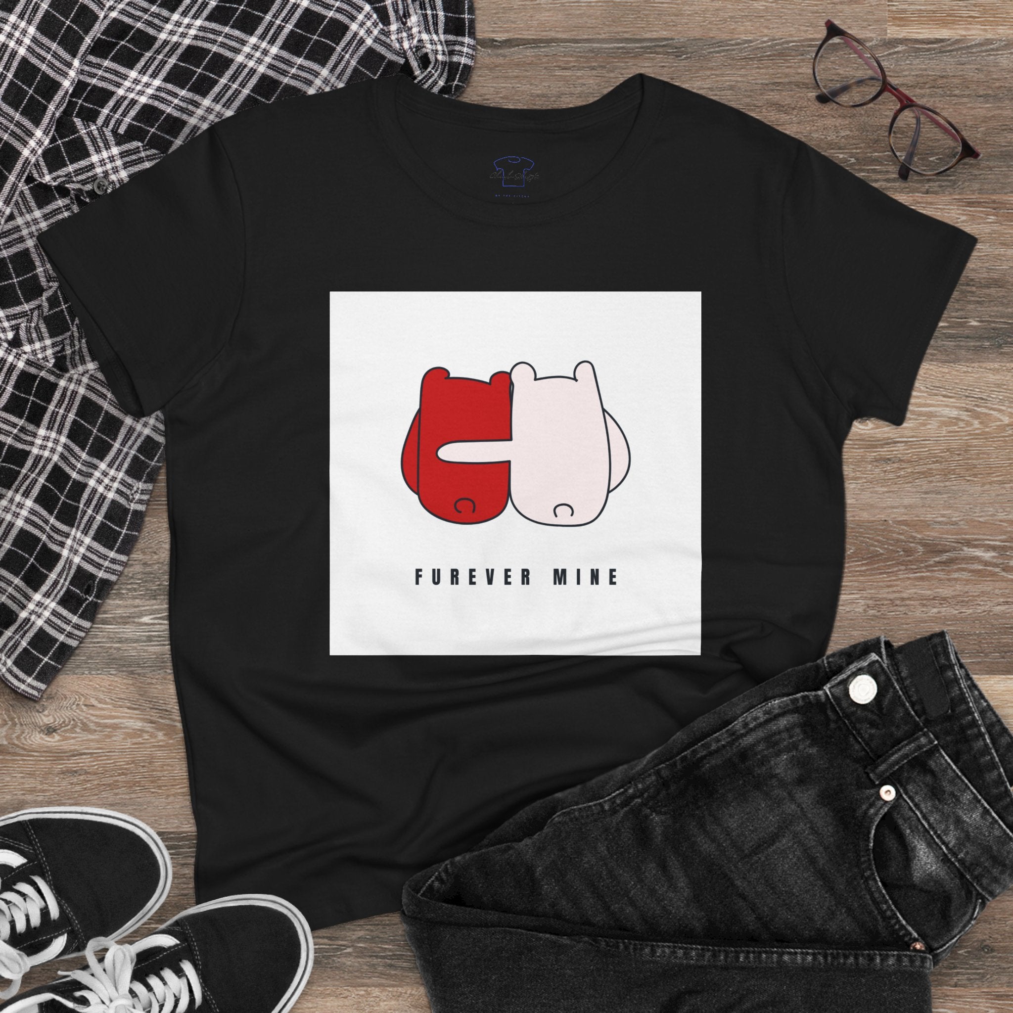 Furever Mine ~ Women's Midweight Cotton Tee
