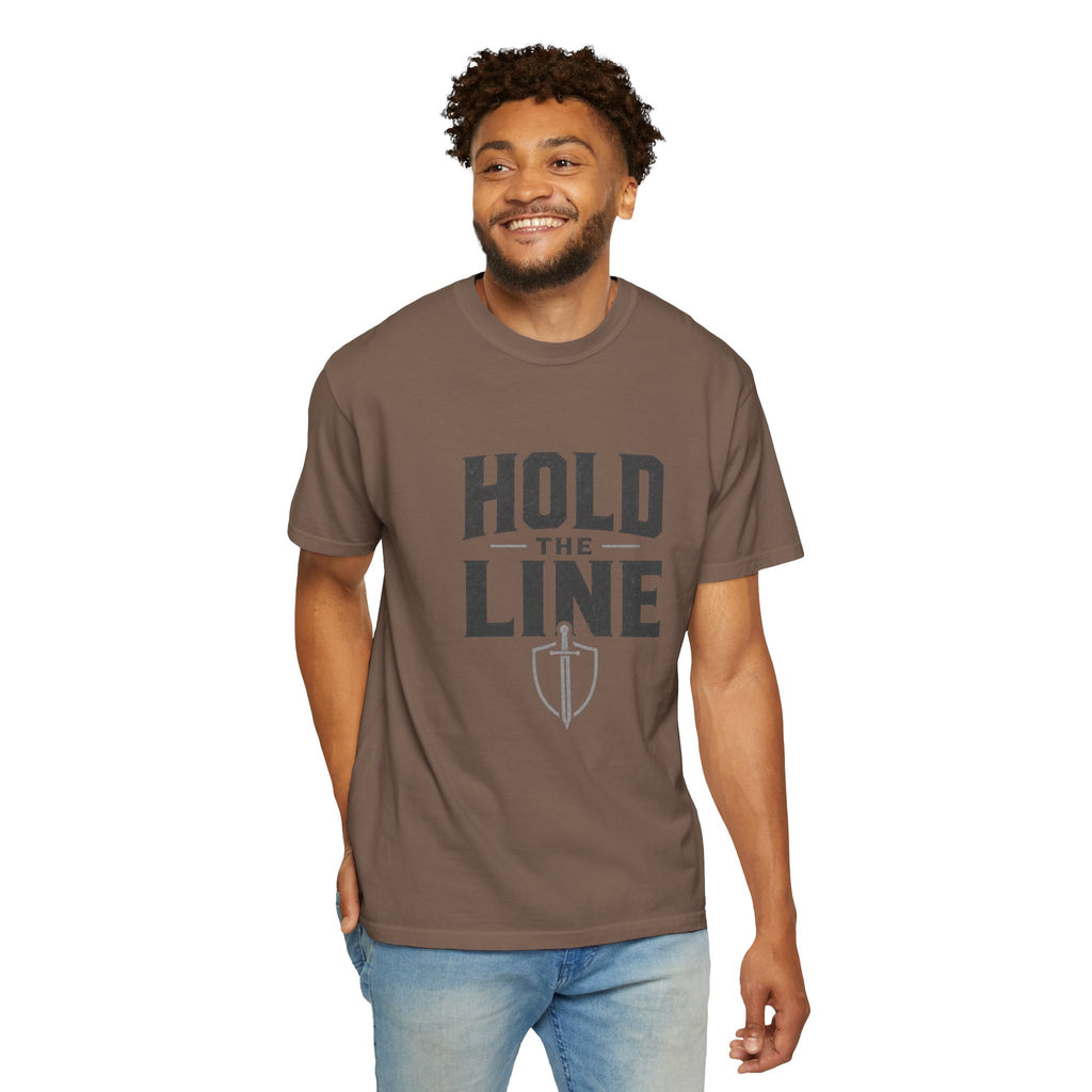Dude-Shirts ~ Hold The Line Graphic Tee