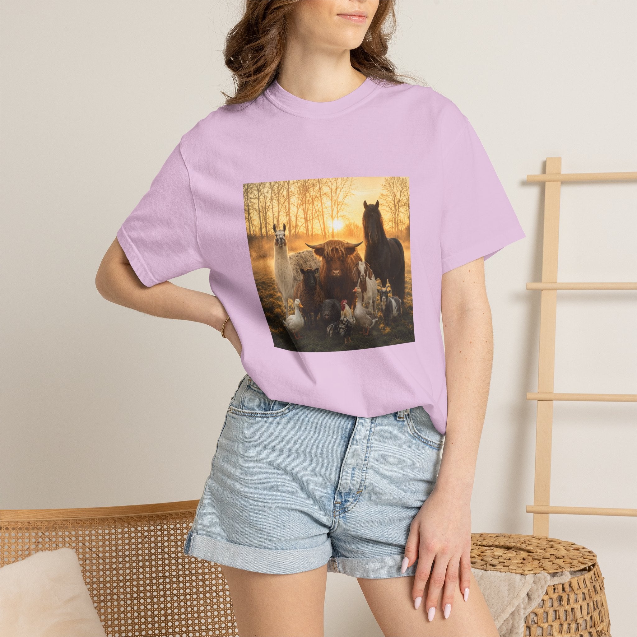 Chick-Shirts ~ 'The Usual Suspects' Farm Animals T-Shirt