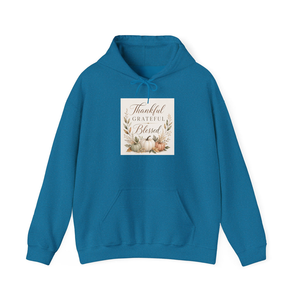 Chick-Shirts ~ Thankful Grateful Blessed Hoodie