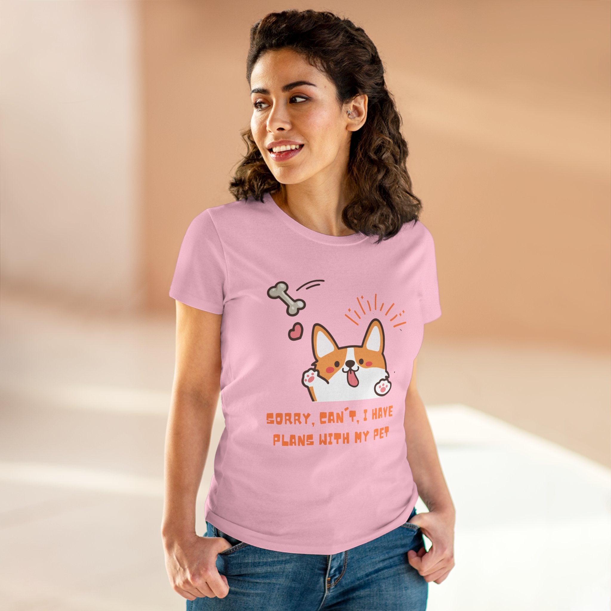 Chick Shirts ~ Sorry, can't. I have plans with my pet. Women's Tee