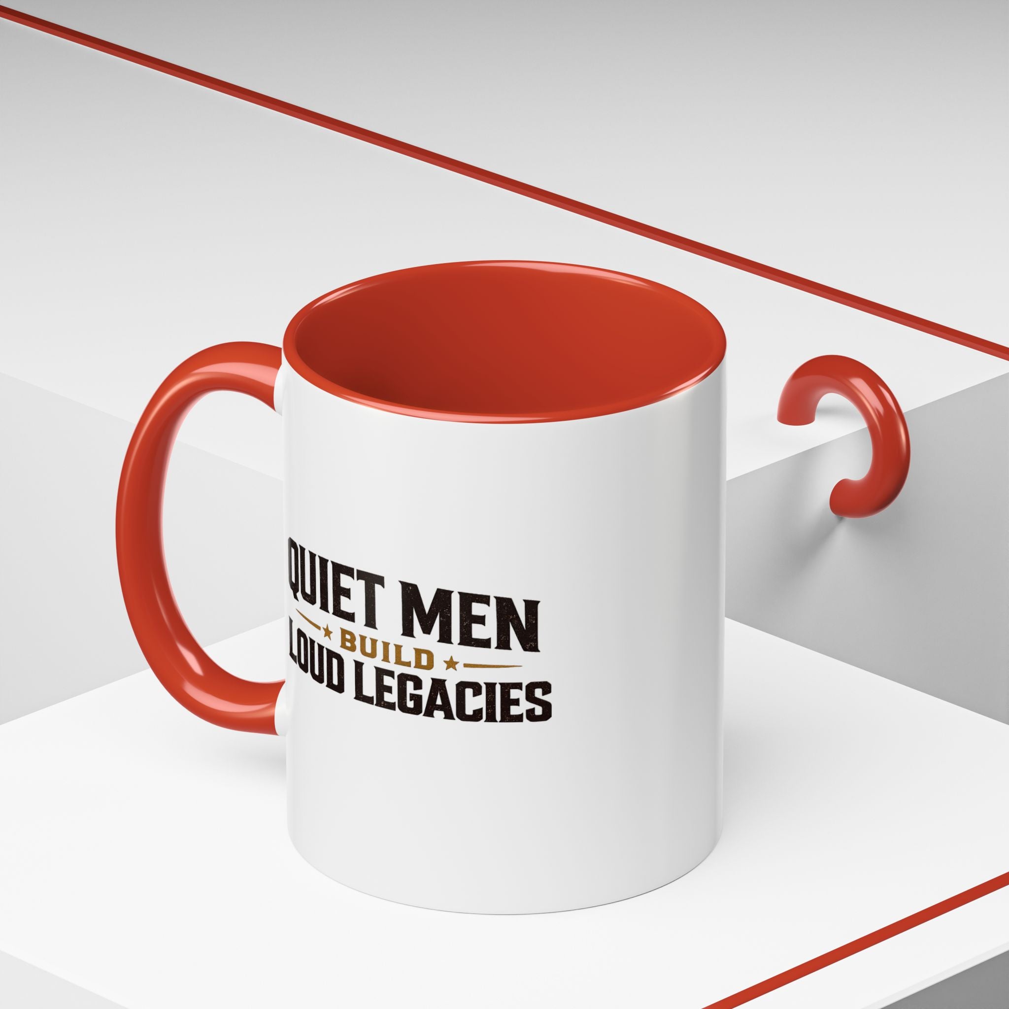 Lil-Mugs ~ Quiet Men Build Loud Legacies | Accent Ceramic Mug (11oz/15oz)
