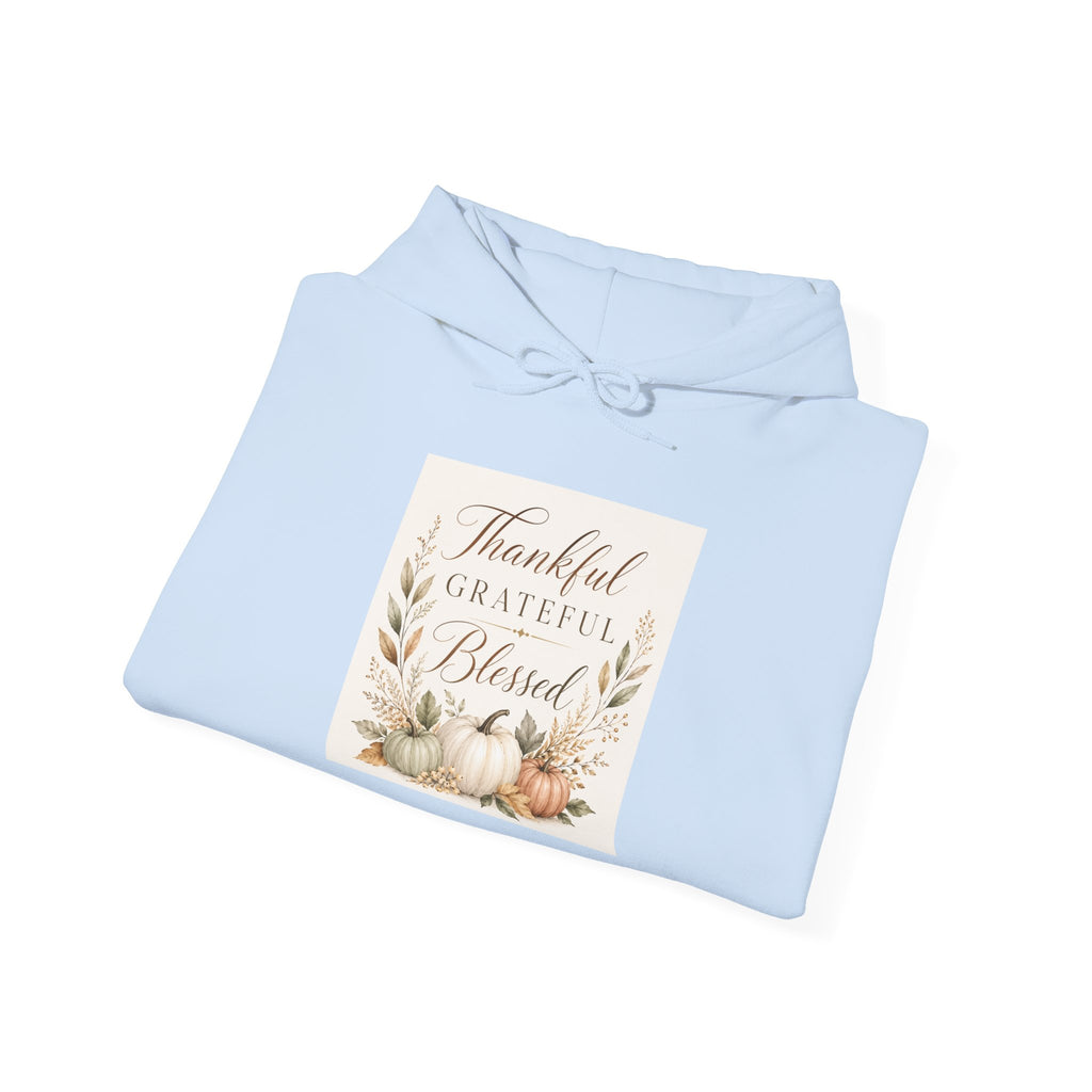 Chick-Shirts ~ Thankful Grateful Blessed Hoodie