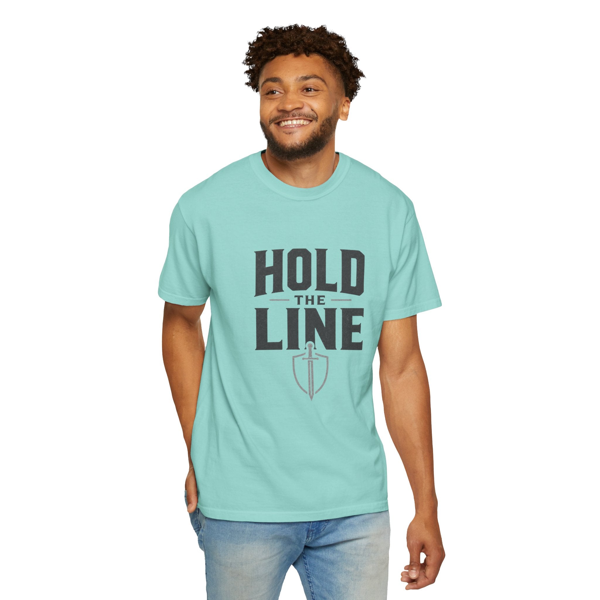 Dude-Shirts ~ Hold The Line Graphic Tee