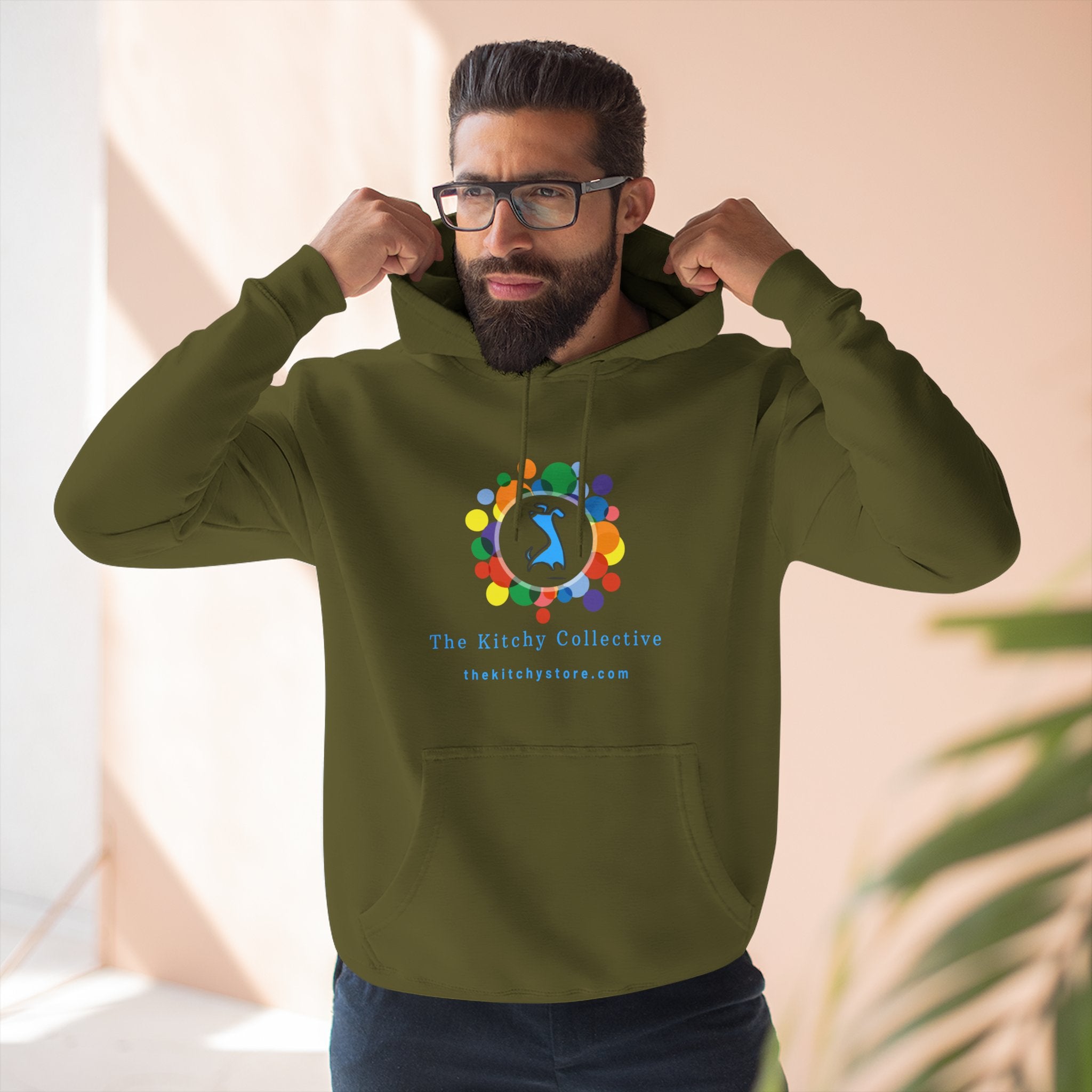 Dude-Shirts ~ THE KITCHY Fleece Pull-over Hoodie with Kangaroo Pocket