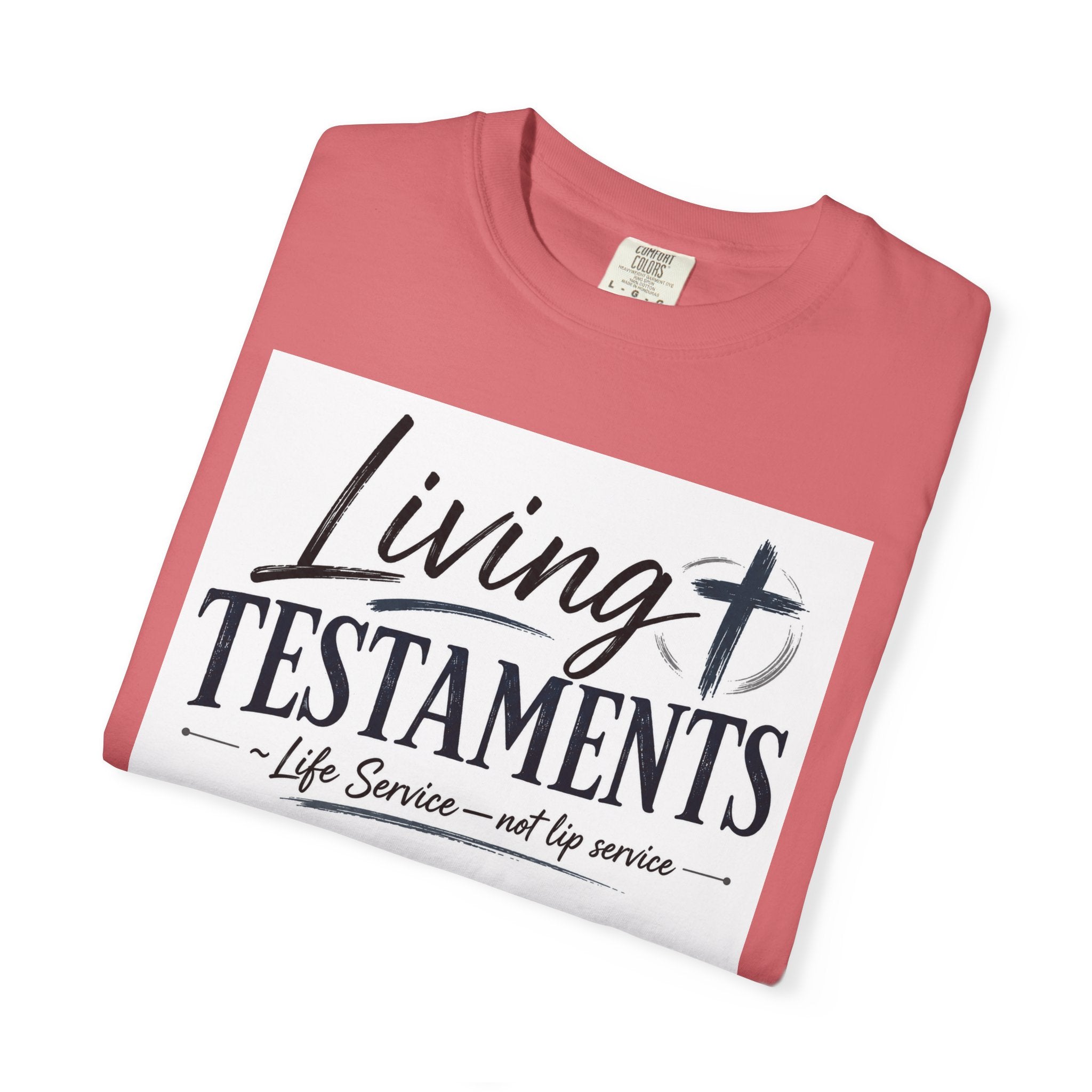 Dude-Shirts ~ Living Testaments Inspirational Tee