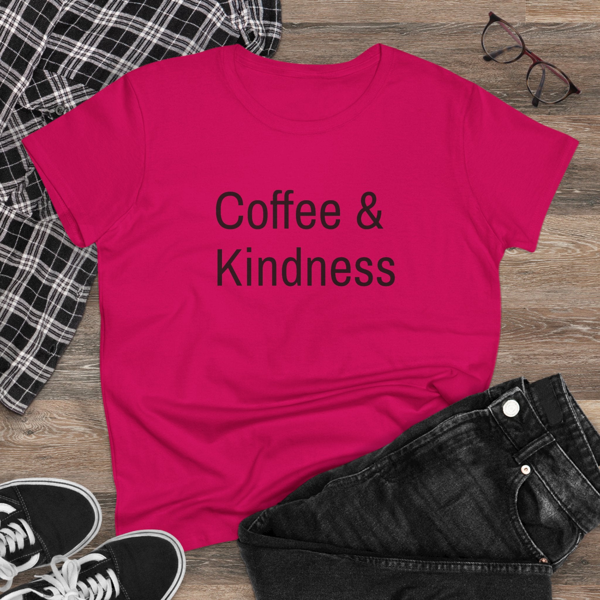 Chick-Shirts ~ Coffee & Kindness Women's Tee