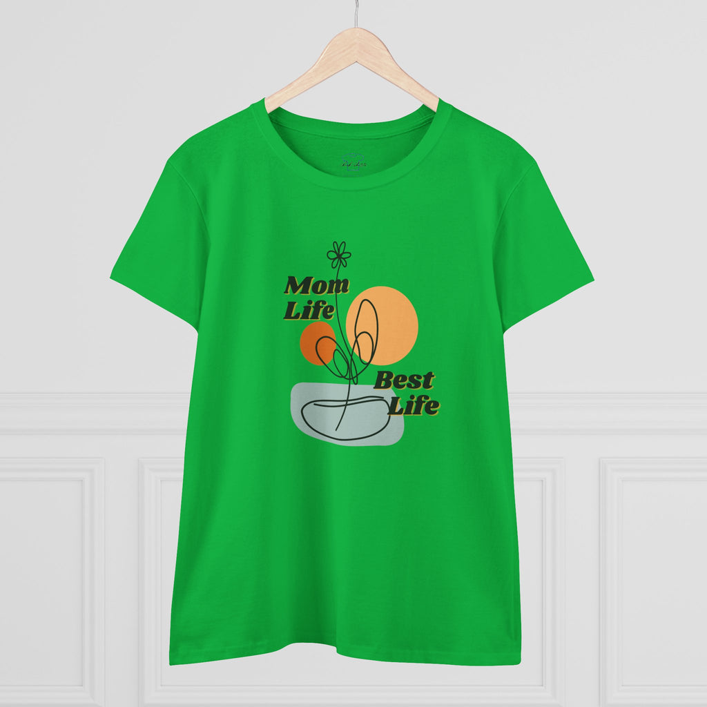 Mom life. Best Life. ~ Women's Midweight Cotton Tee