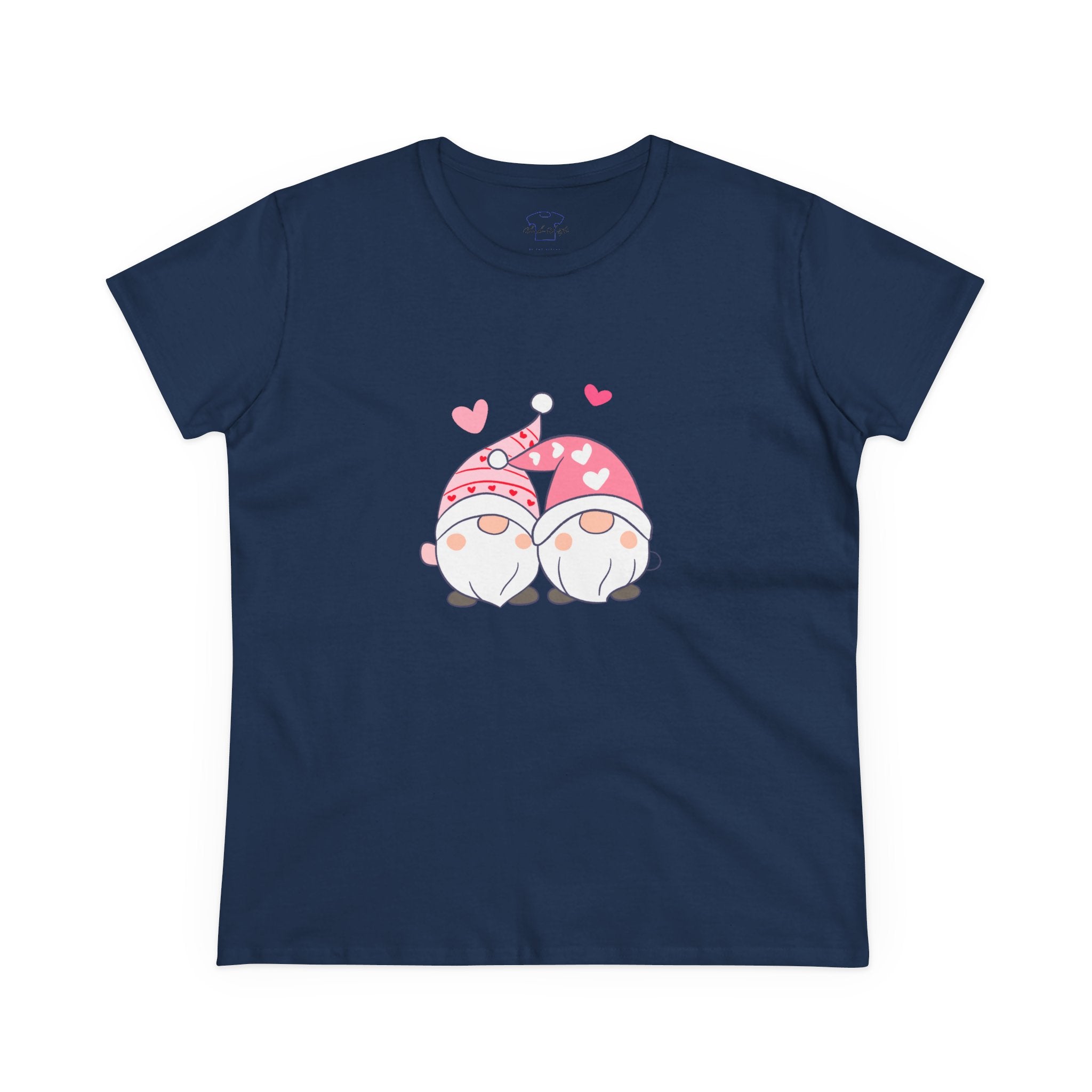 Gnome Couple Love ~ Women's Midweight Cotton Tee