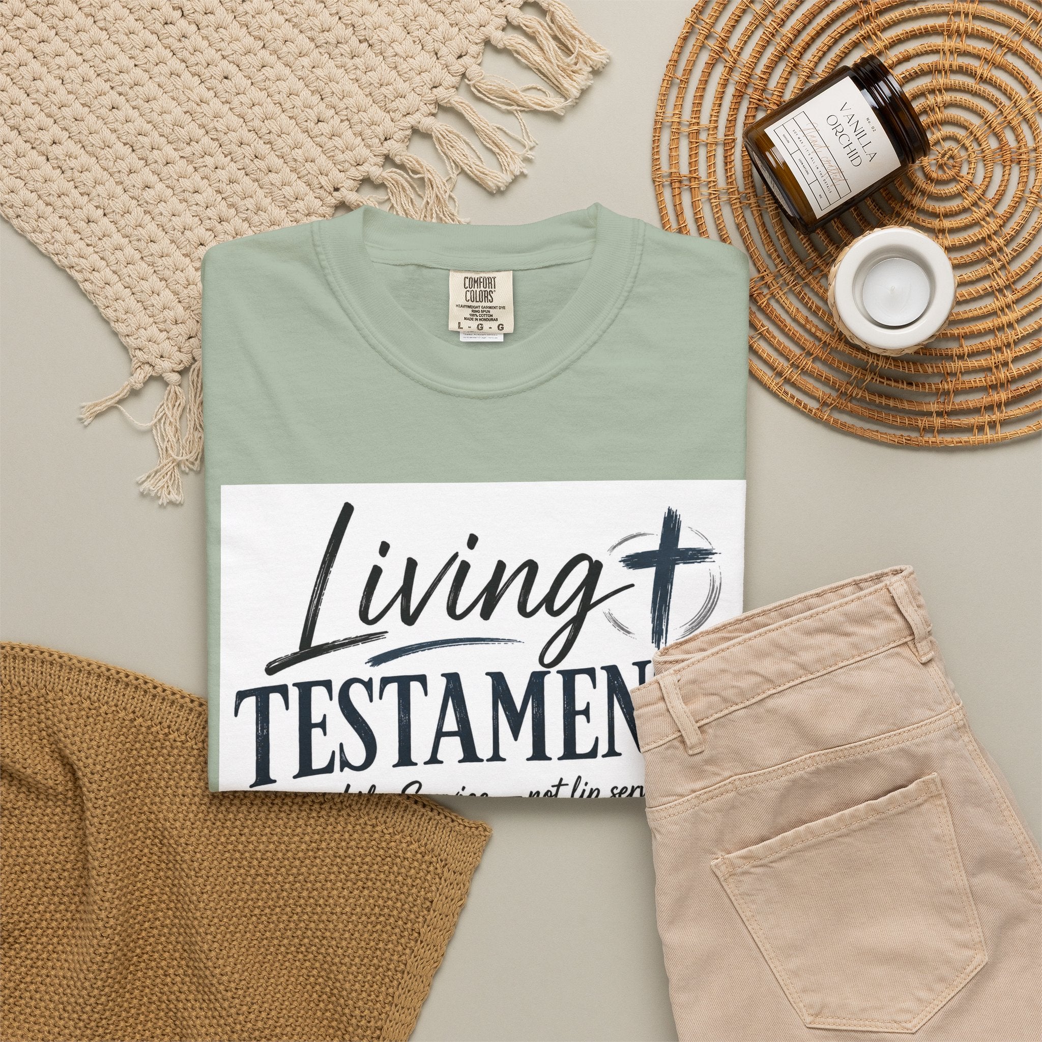Dude-Shirts ~ Living Testaments Inspirational Tee