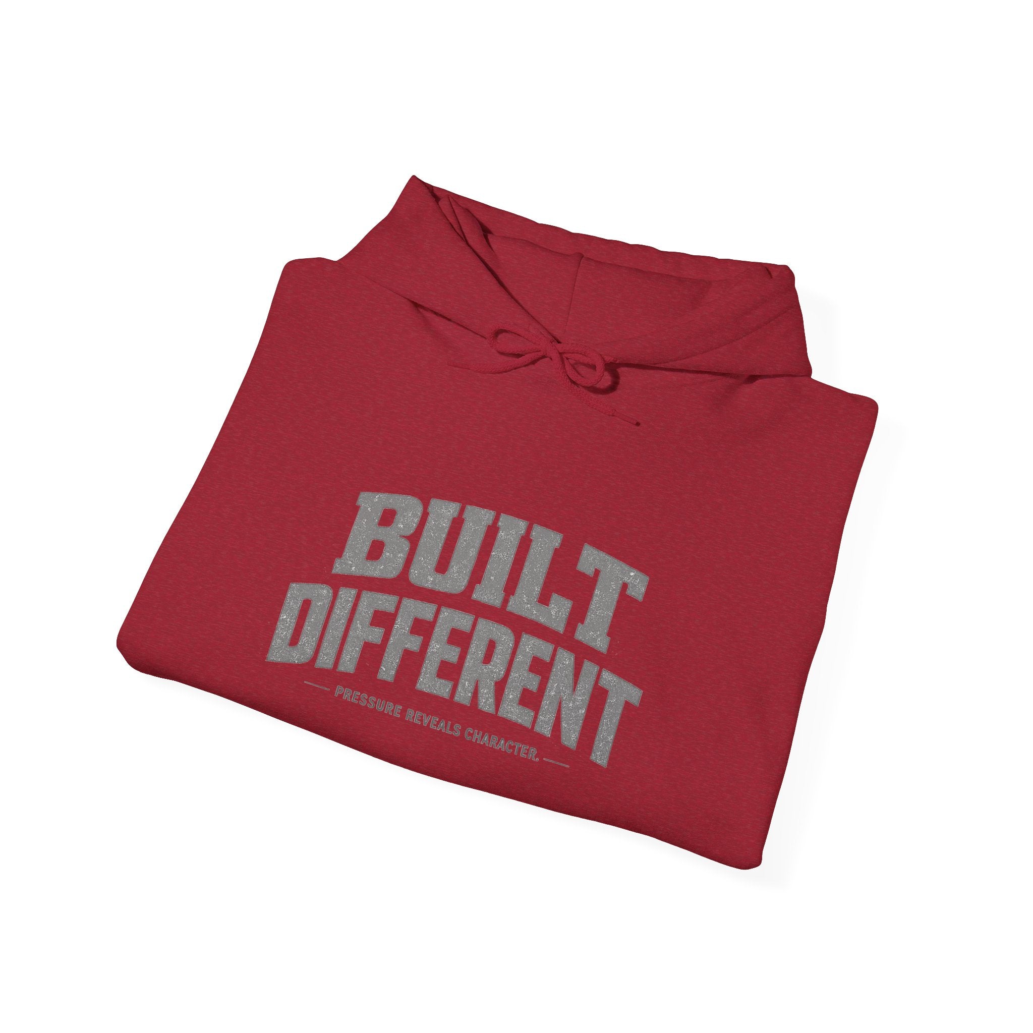 Dude-Shirts ~ Built Different  — Athletic Pullover Hoodie