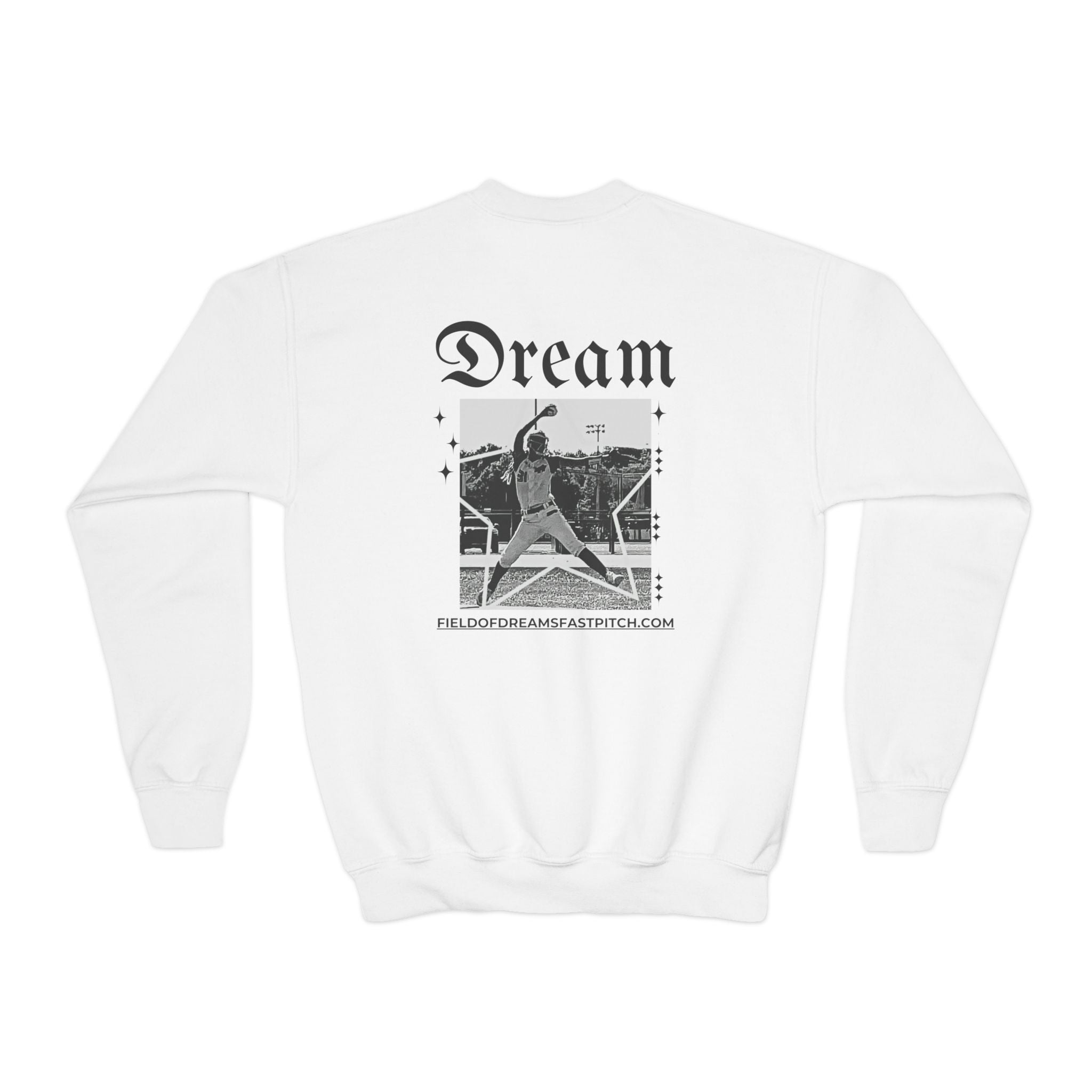 Chick-Shirts ~ Field of Dreams Fast Pitch YOUTH Crewneck