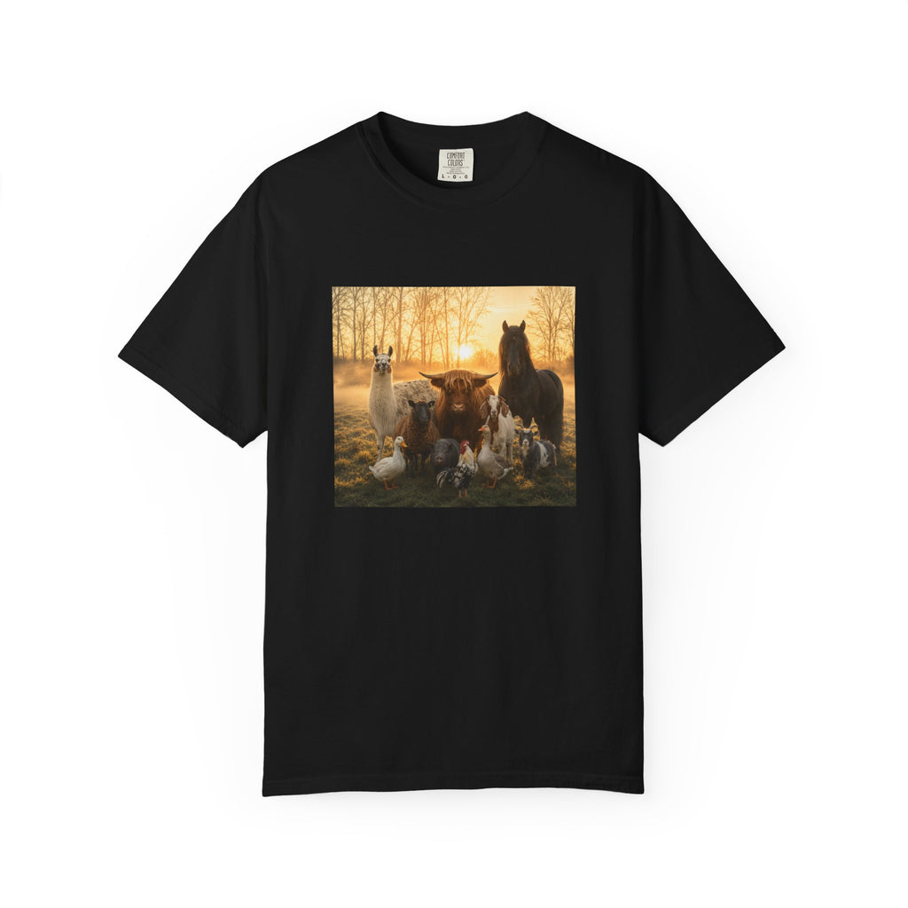 Chick-Shirts ~ 'The Usual Suspects' Farm Animals T-Shirt