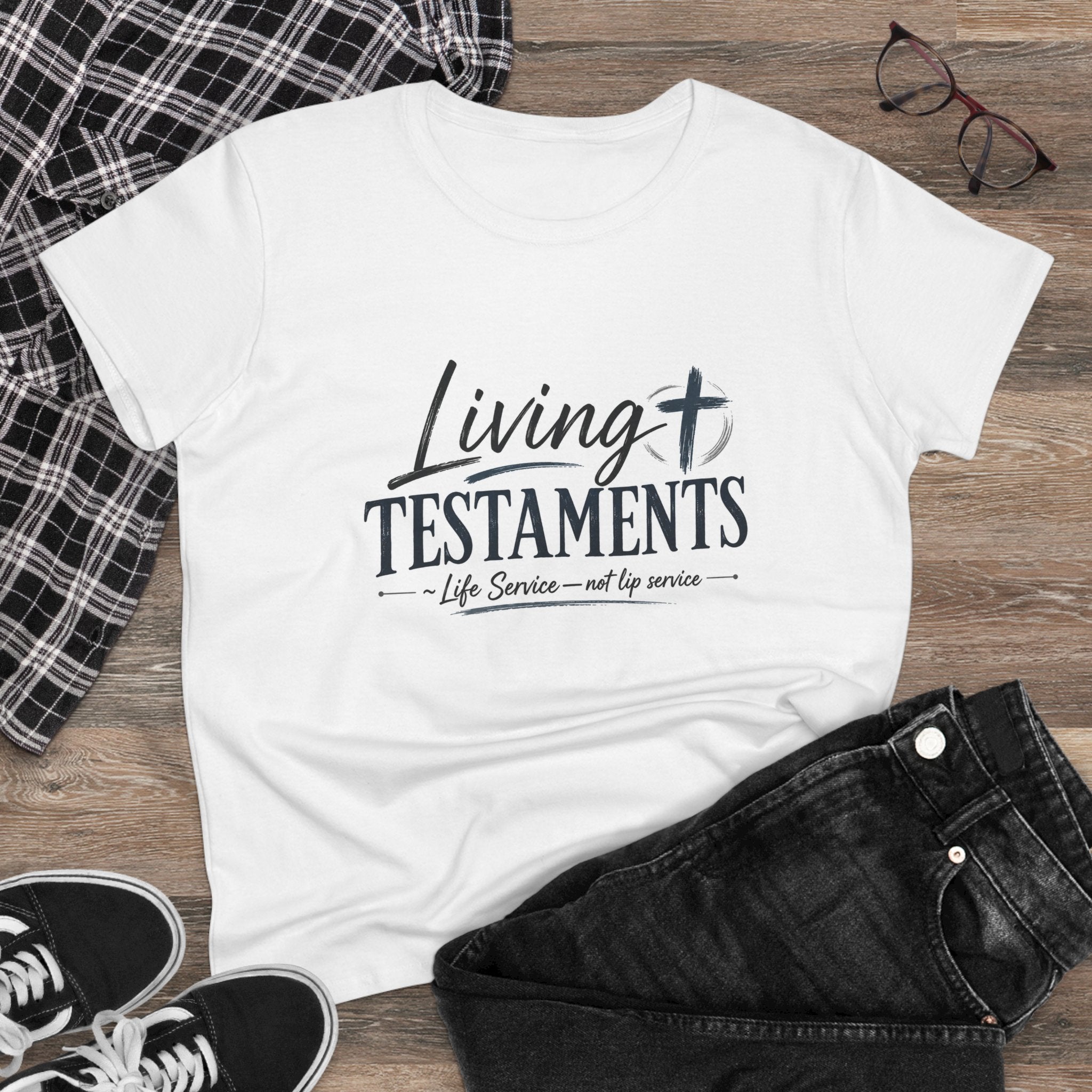 Chick-Shirts ~ Living Testaments  "Life Service — not lip service"