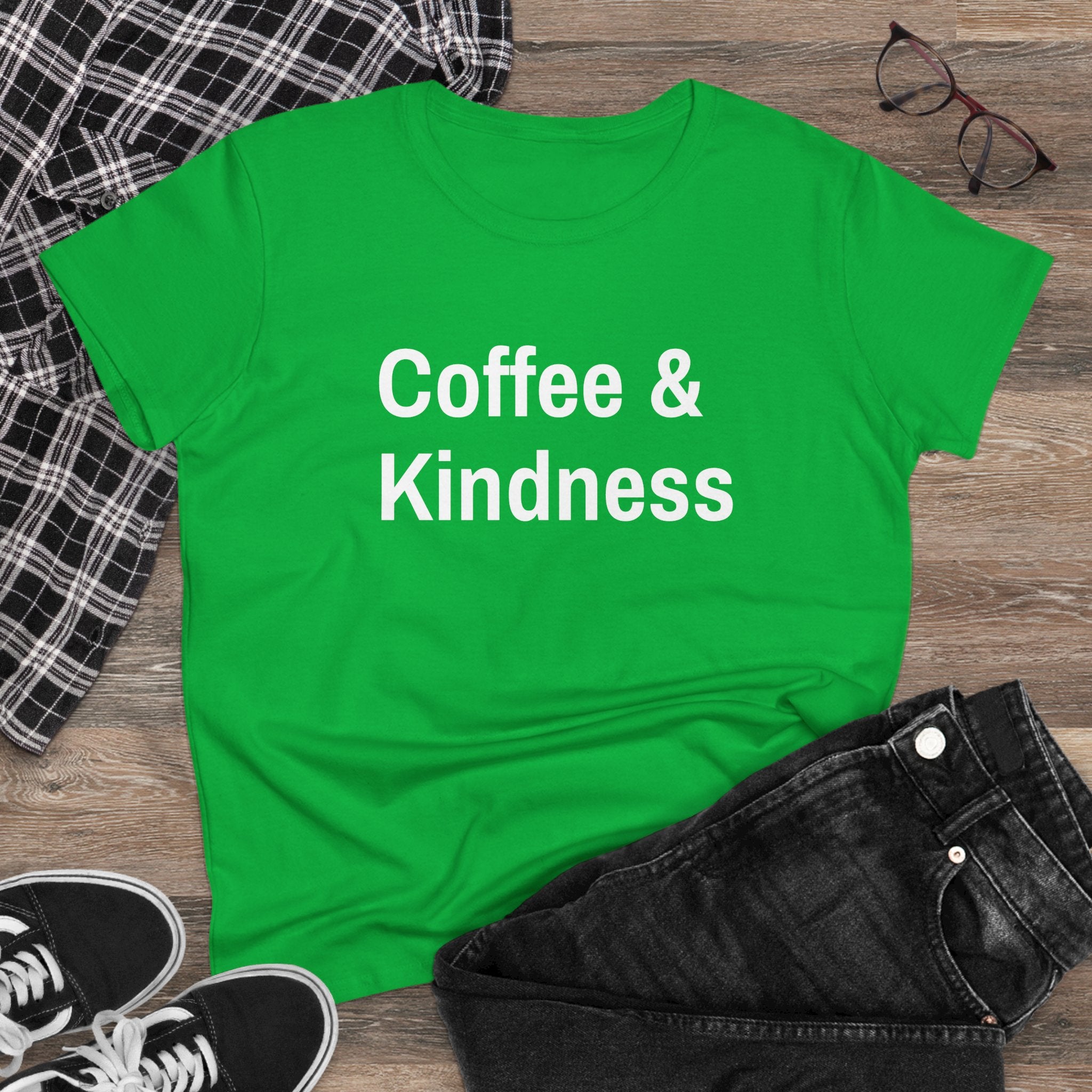 Chick-Shirts ~ Coffee & Kindness Women's Tee