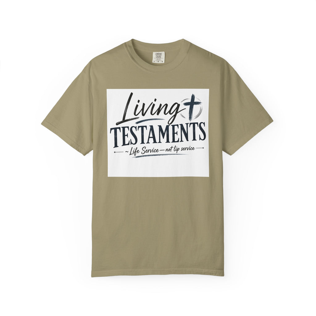 Dude-Shirts ~ Living Testaments Inspirational Tee