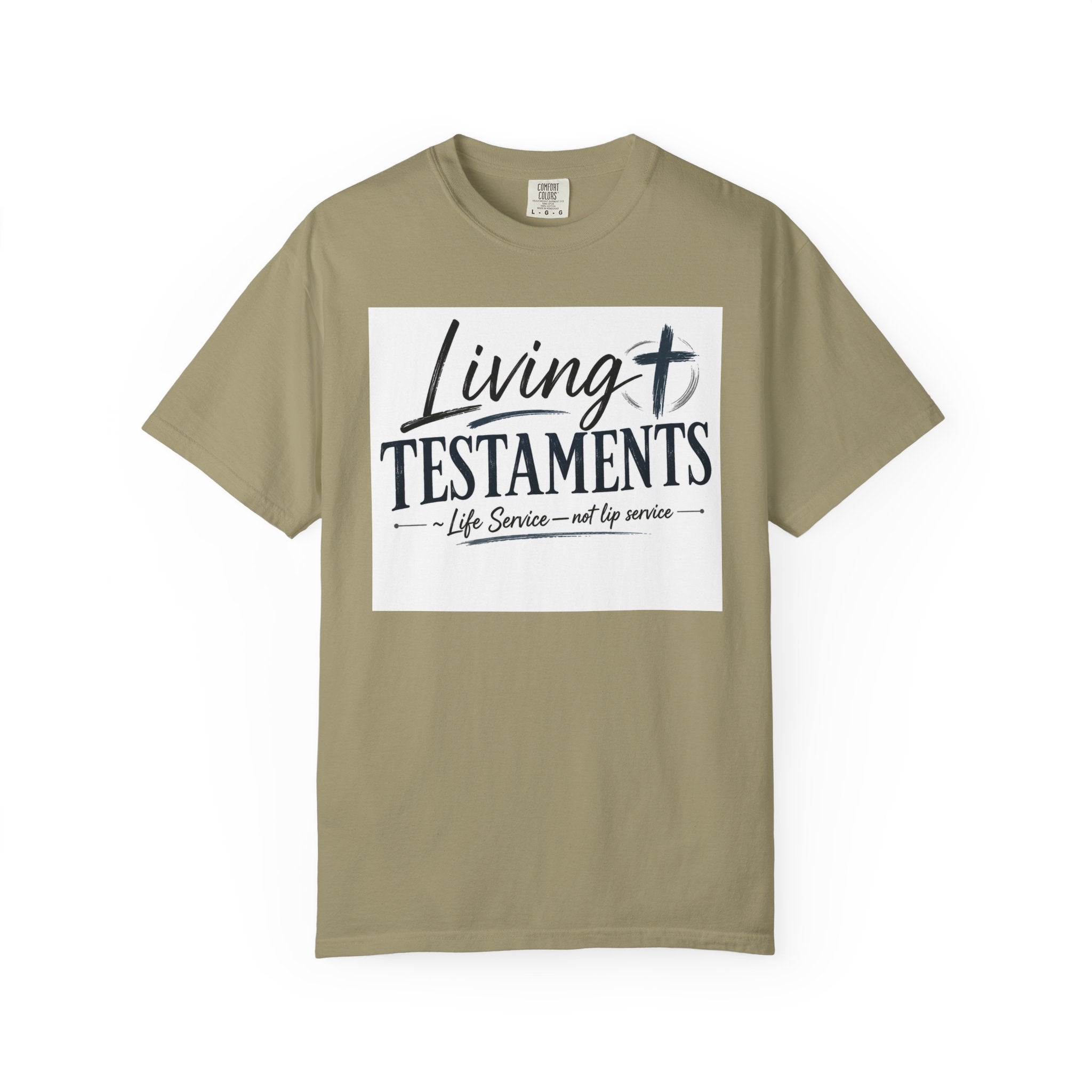 Dude-Shirts ~ Living Testaments Inspirational Tee