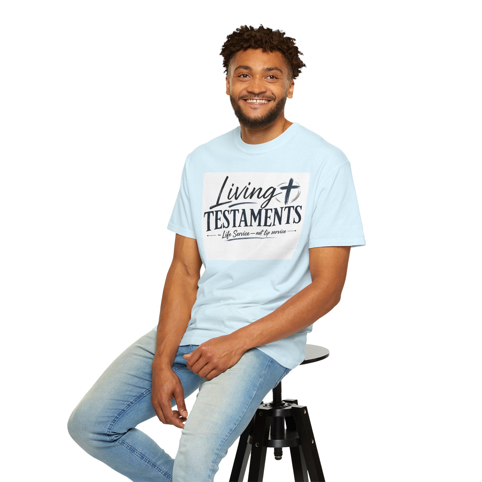 Dude-Shirts ~ Living Testaments Inspirational Tee