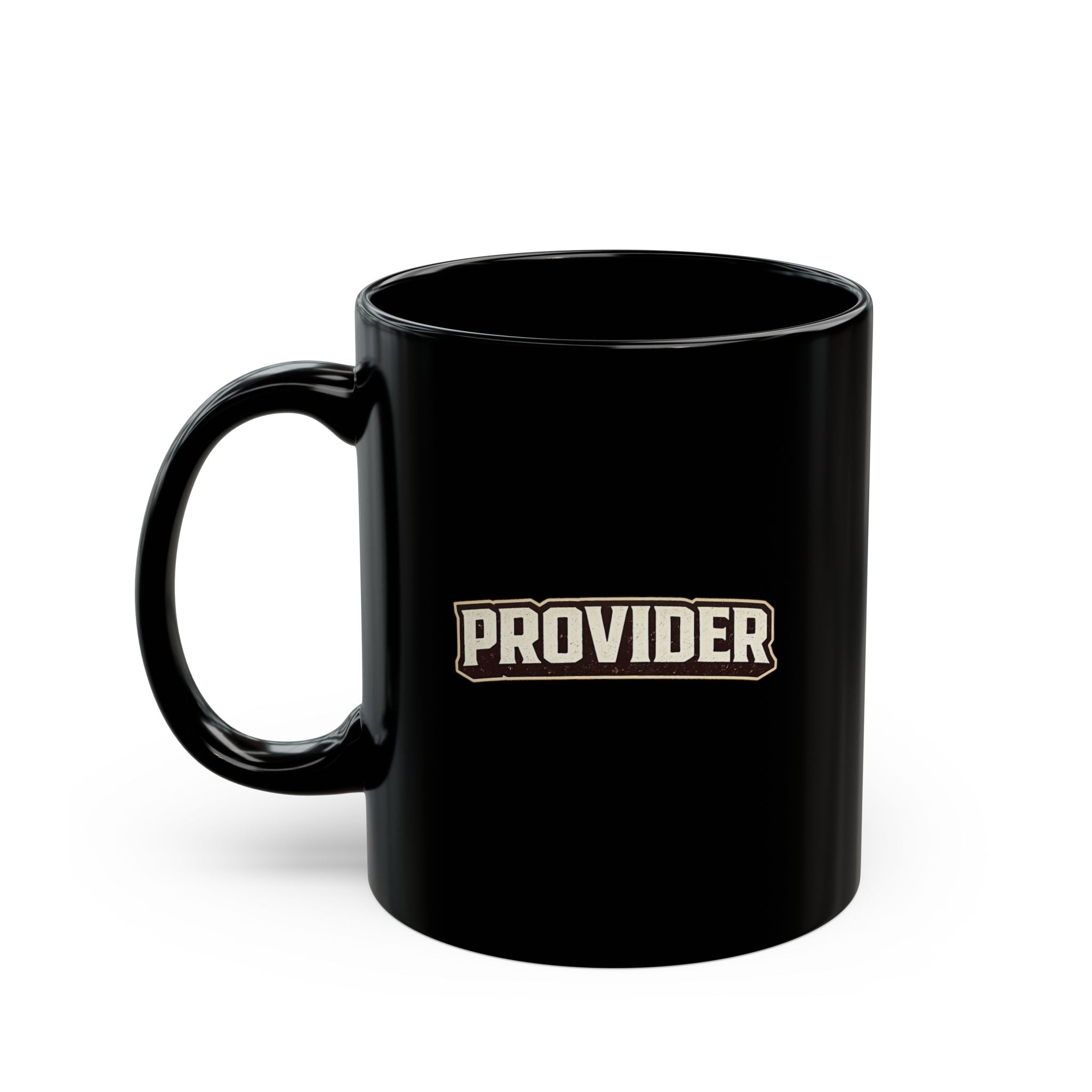 Lil-Mugs ~ PROVIDER — Black Ceramic Mug (11oz & 15oz)