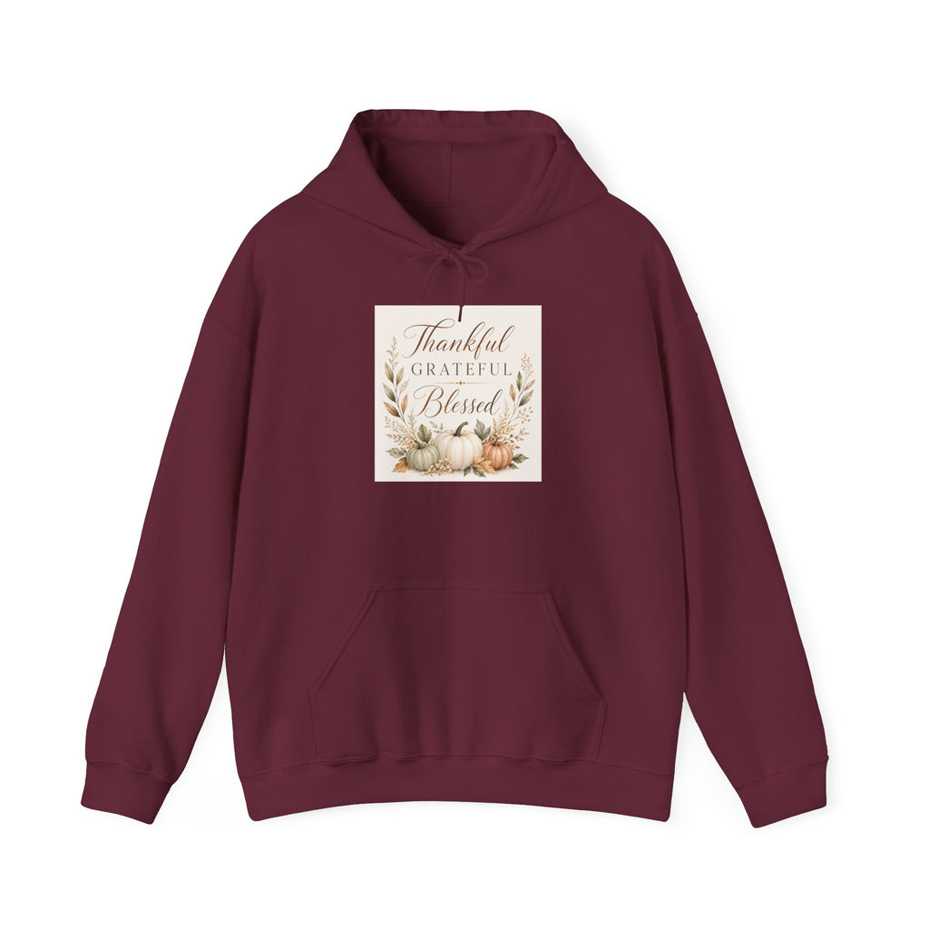 Chick-Shirts ~ Thankful Grateful Blessed Hoodie