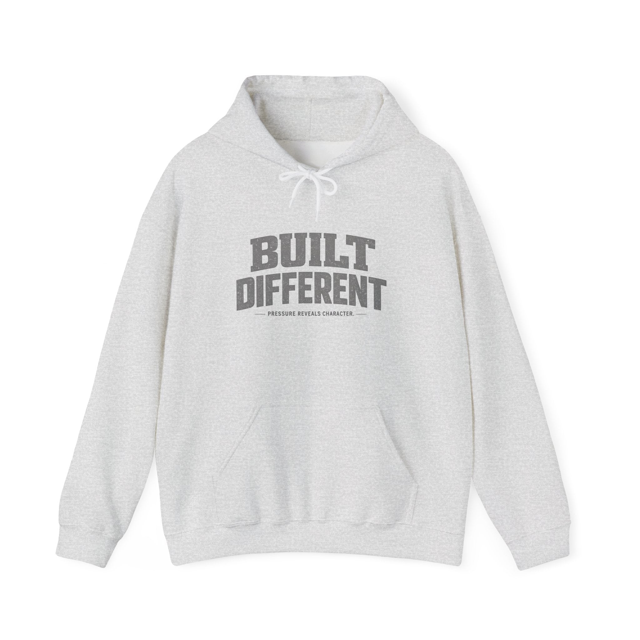 Dude-Shirts ~ Built Different  — Athletic Pullover Hoodie