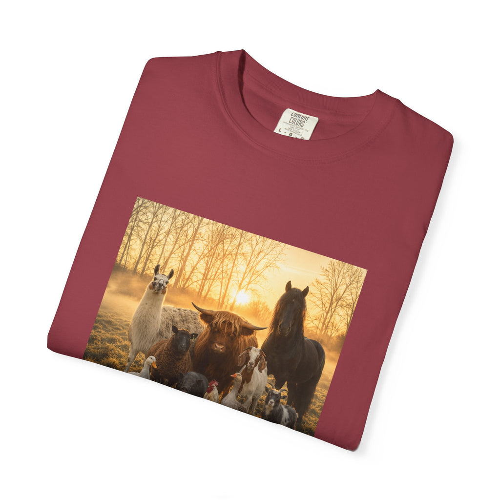 Chick-Shirts ~ 'The Usual Suspects' Farm Animals T-Shirt