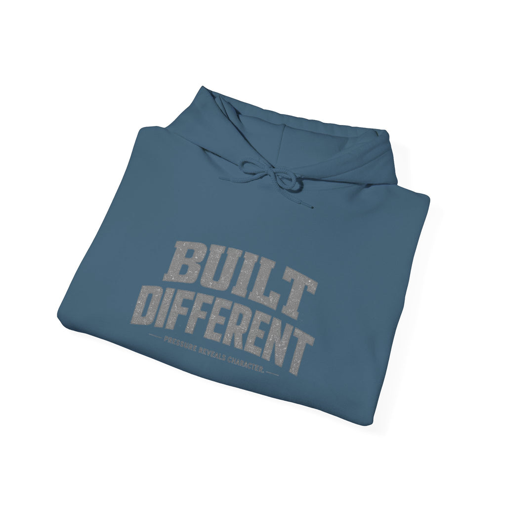 Dude-Shirts ~ Built Different  — Athletic Pullover Hoodie