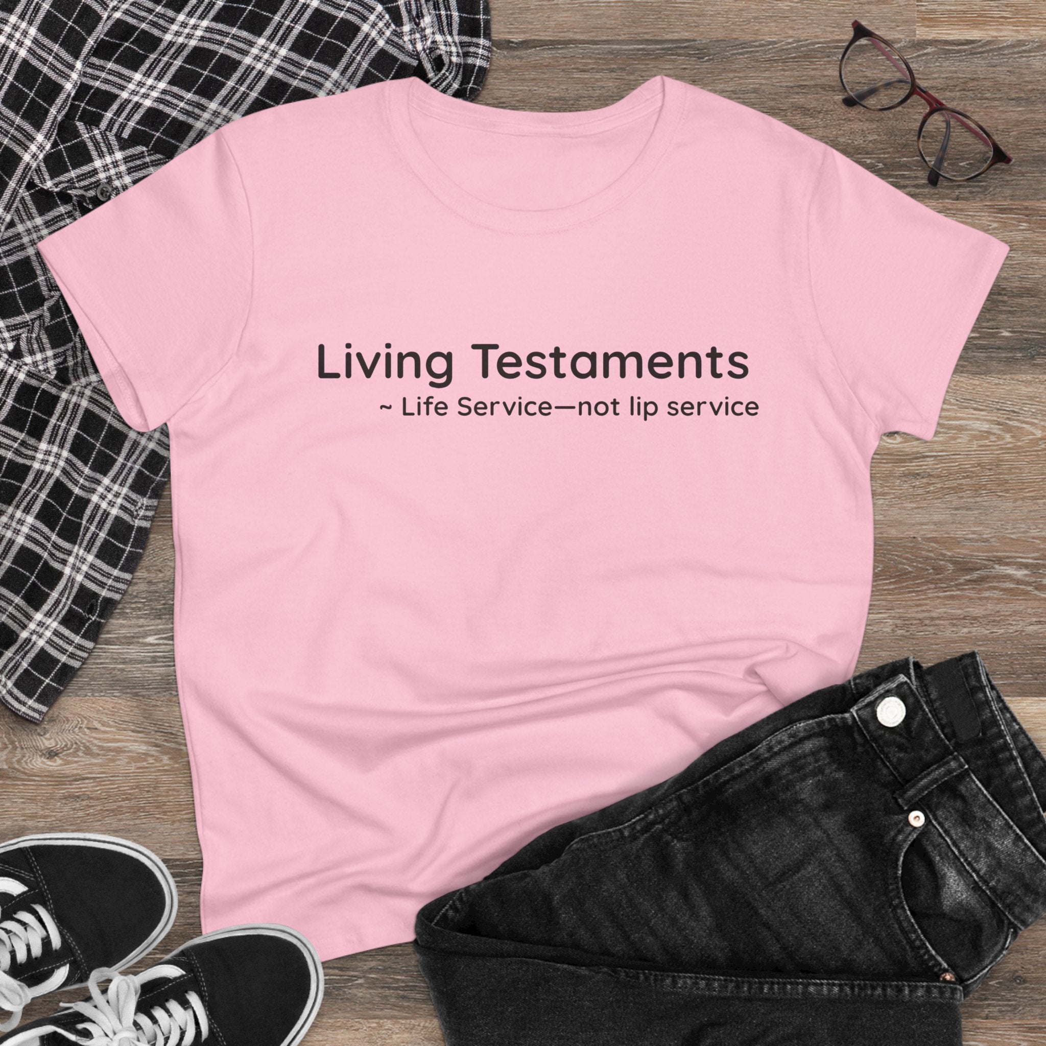 Chick-Shirts ~ Living Testaments Inspirational Tee