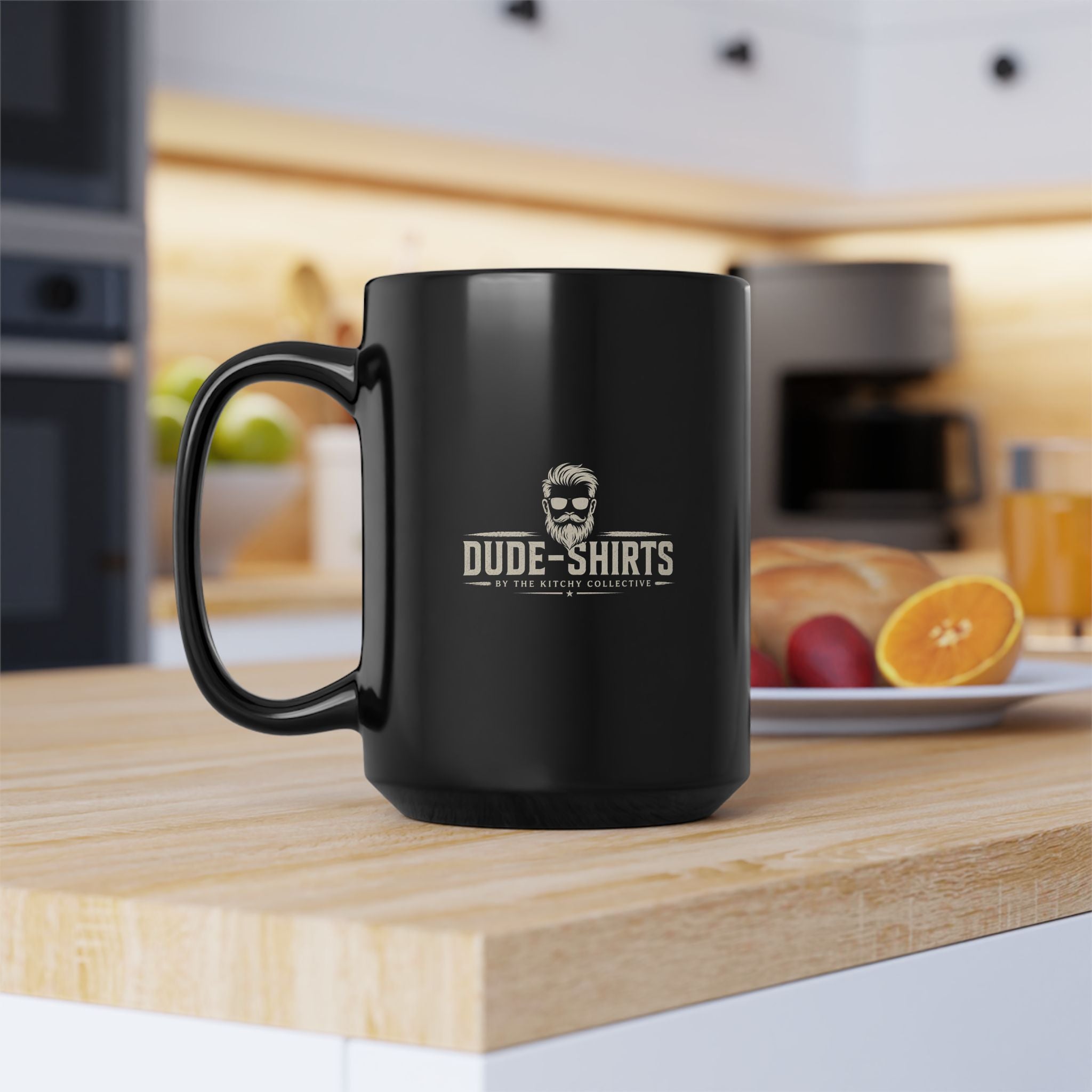 Lil-Mugs — Dude-Shirts Logo Black Ceramic Mug (11oz & 15oz)