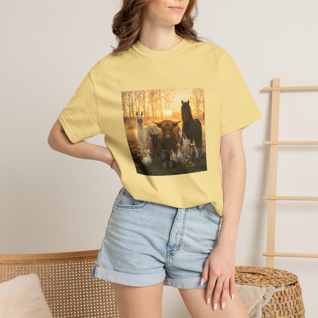 Chick-Shirts ~ 'The Usual Suspects' Farm Animals T-Shirt