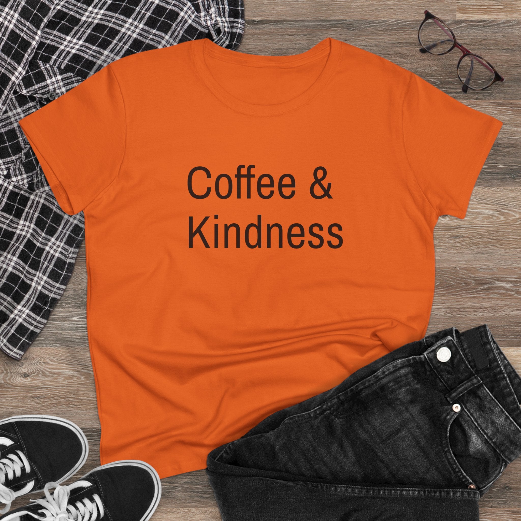 Chick-Shirts ~ Coffee & Kindness Women's Tee