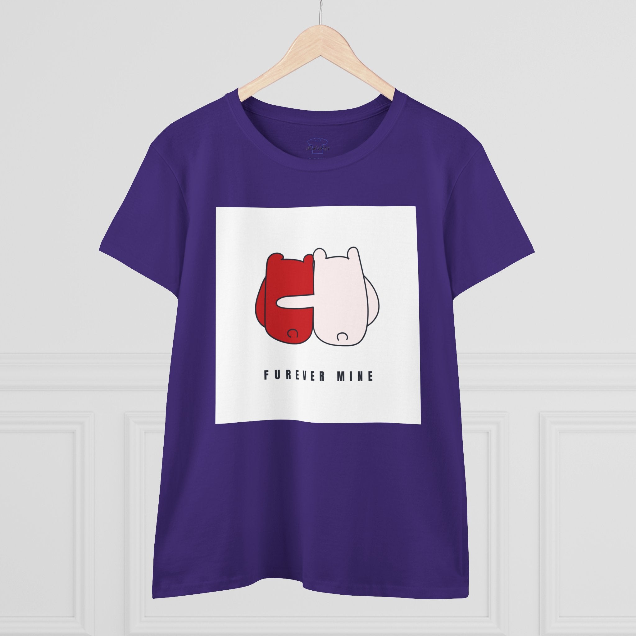 Furever Mine ~ Women's Midweight Cotton Tee
