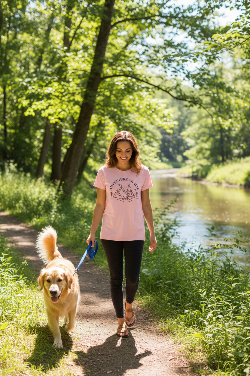 Adventure Awaits - Light Pink River Walk Lifestyle